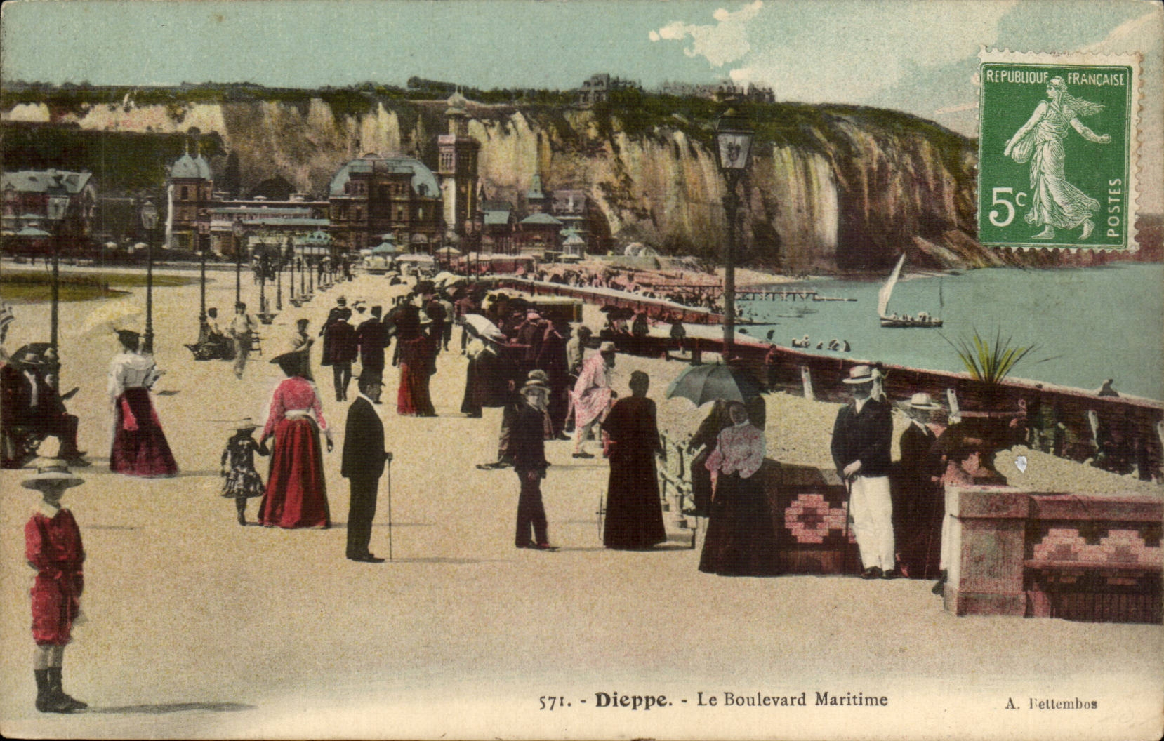 Dieppe - die Seeprachtstrasse - CPA