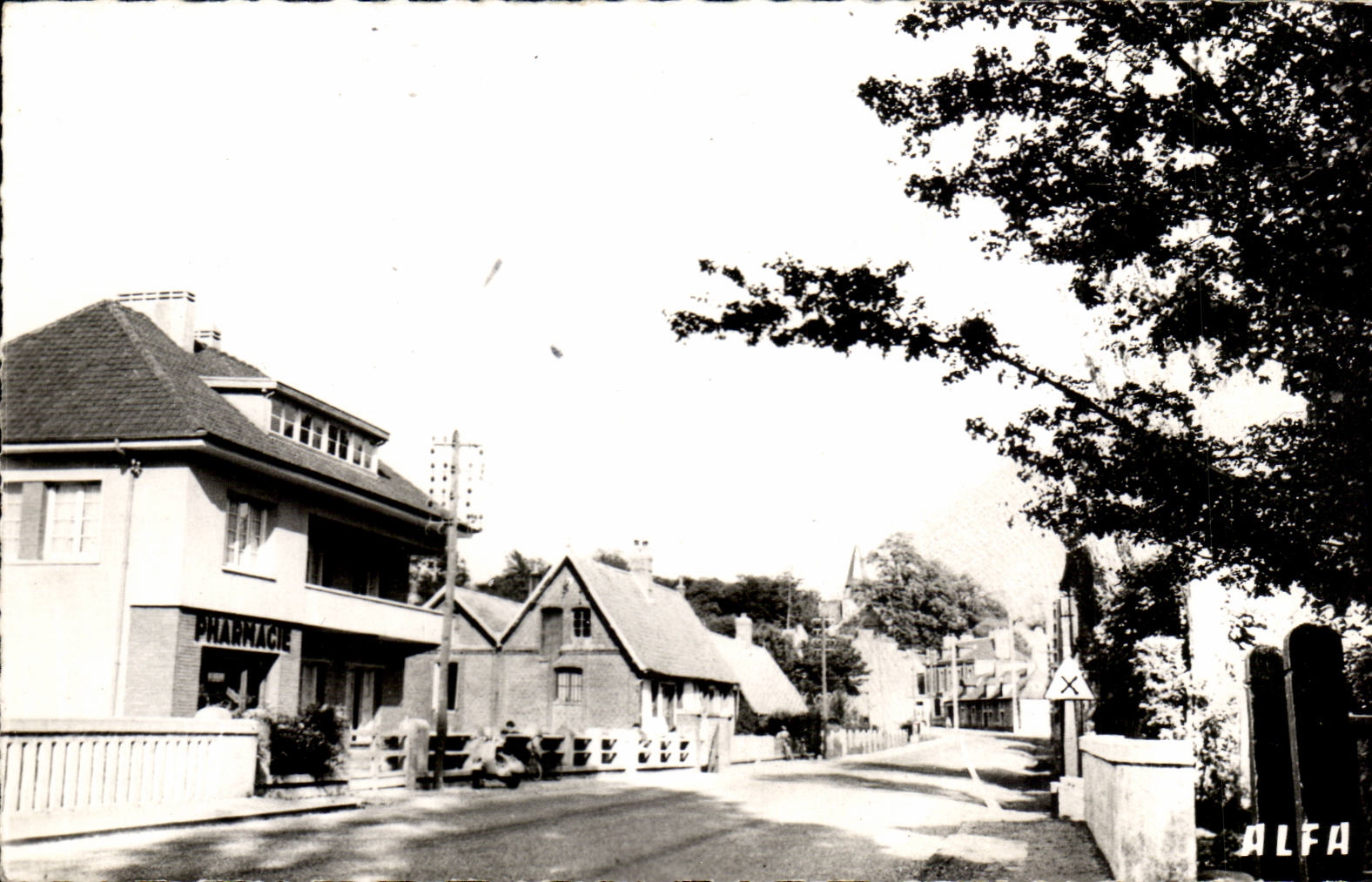 Ouville - Road of Dieppe CPA