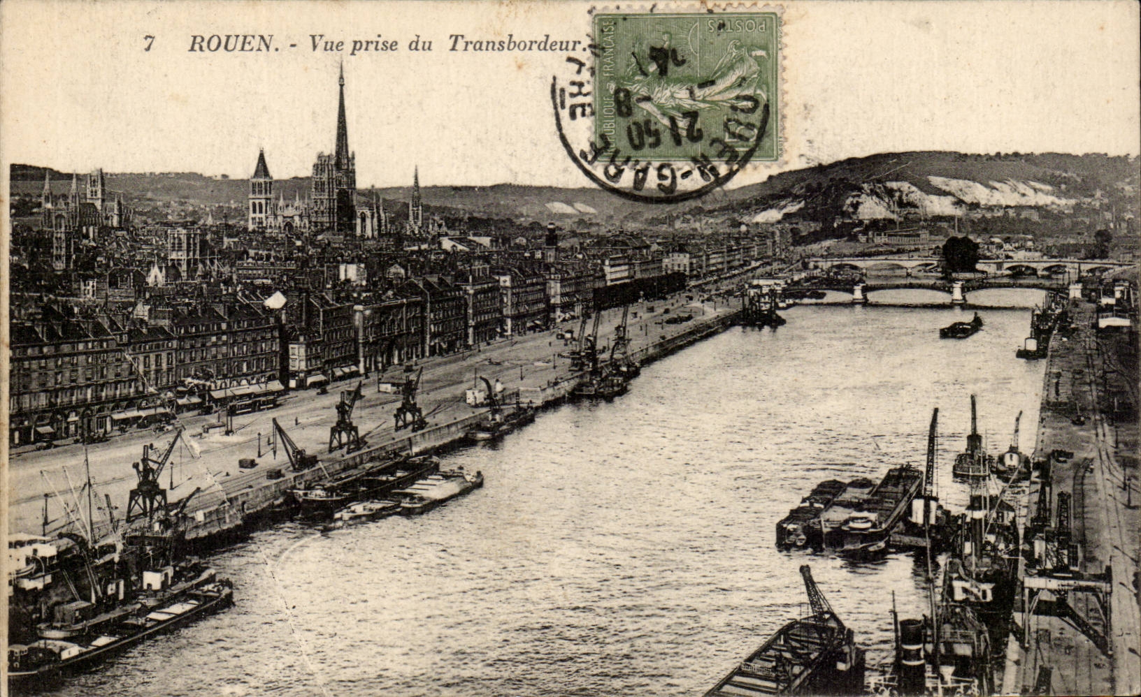Rouen - Seen from of the Transporter - CPA