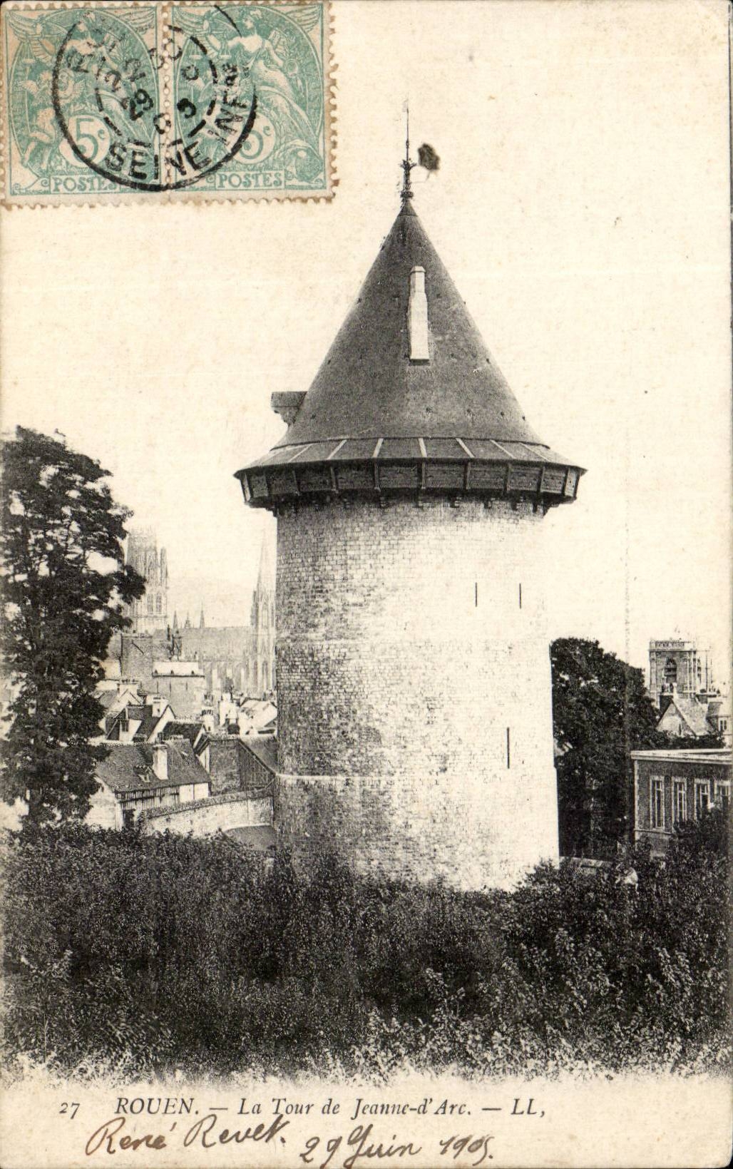 Rouen - the Tower of Jeanne d' Arc - Joan off Arc - CPA
