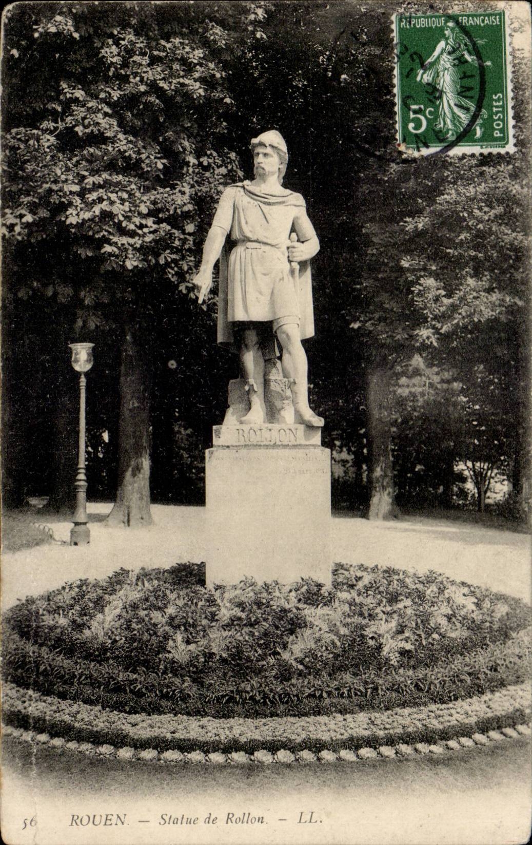 Rouen - Statue of Rollon - CPA (Gallic Gaulle)