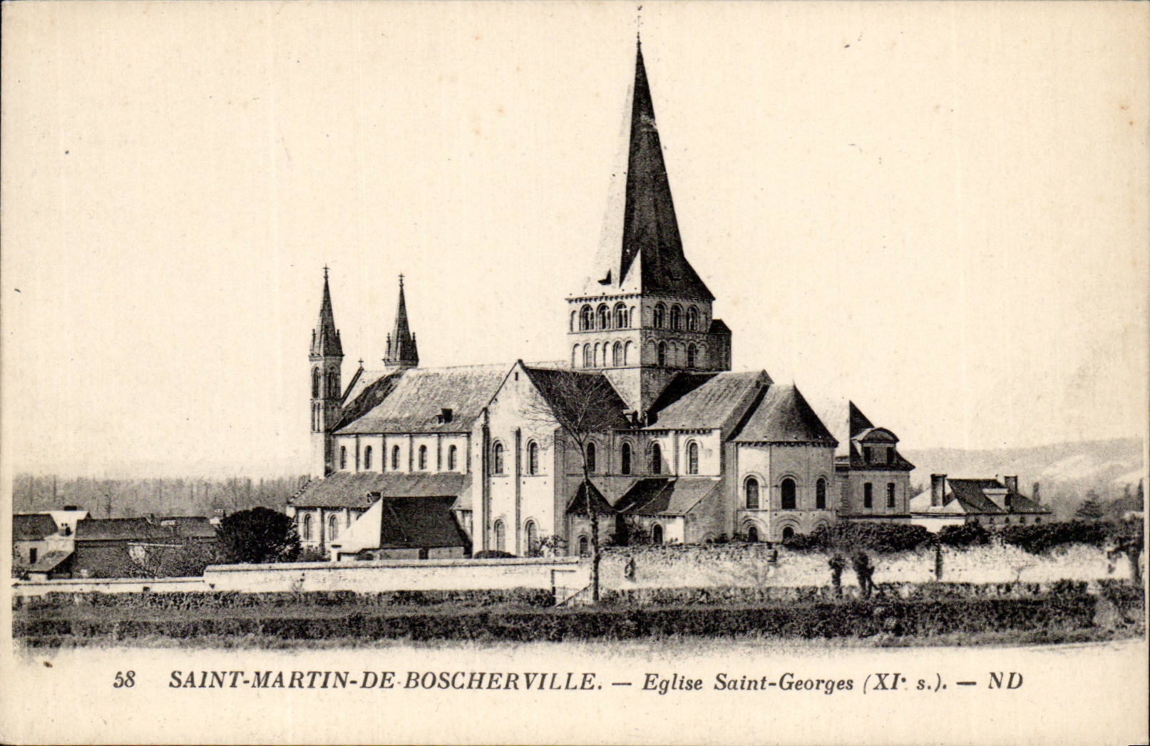 Saint Martin de Boscherville - Church Saint George - CPA