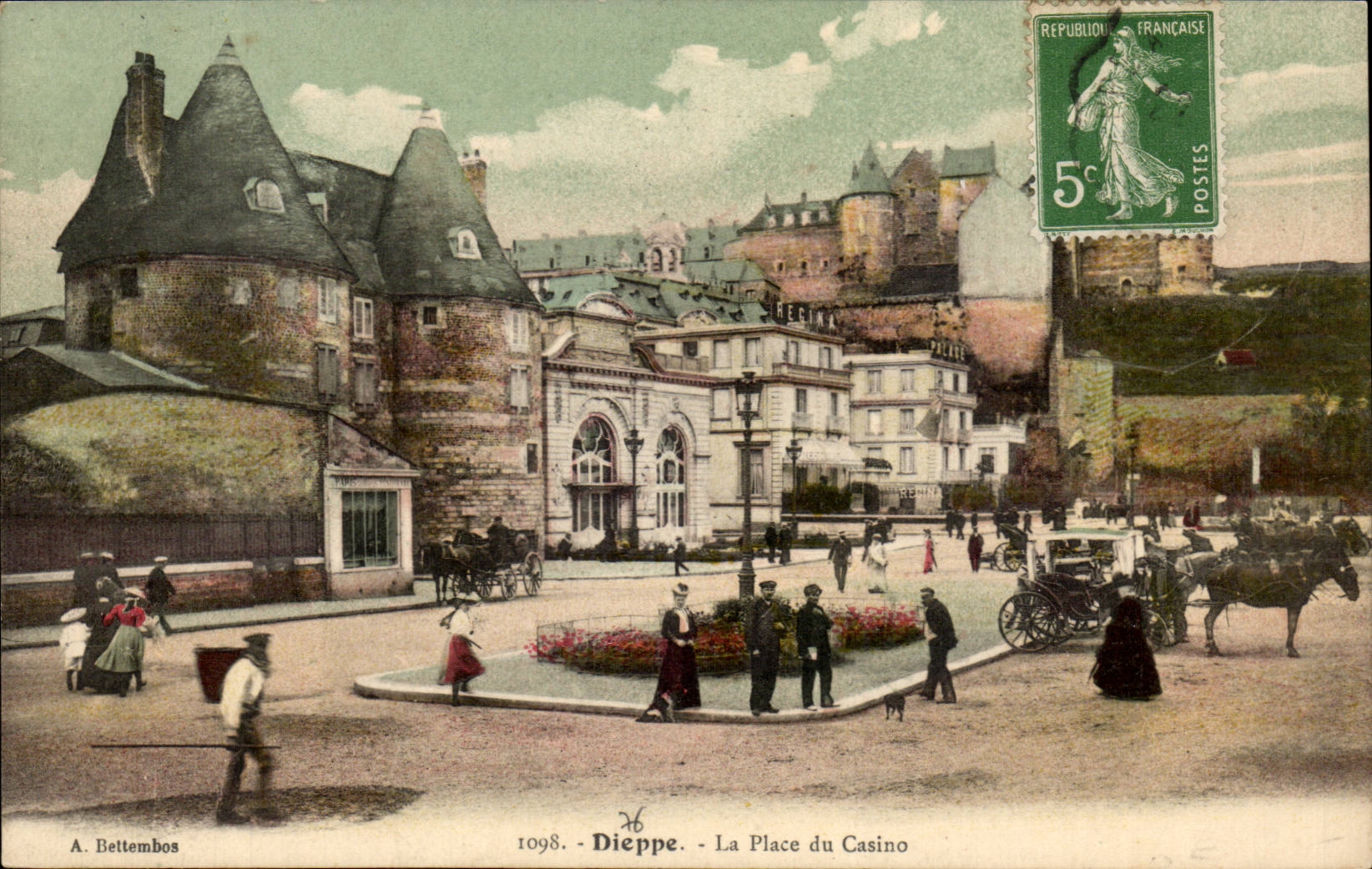 Dieppe - der Ort des Kasinos - CPA