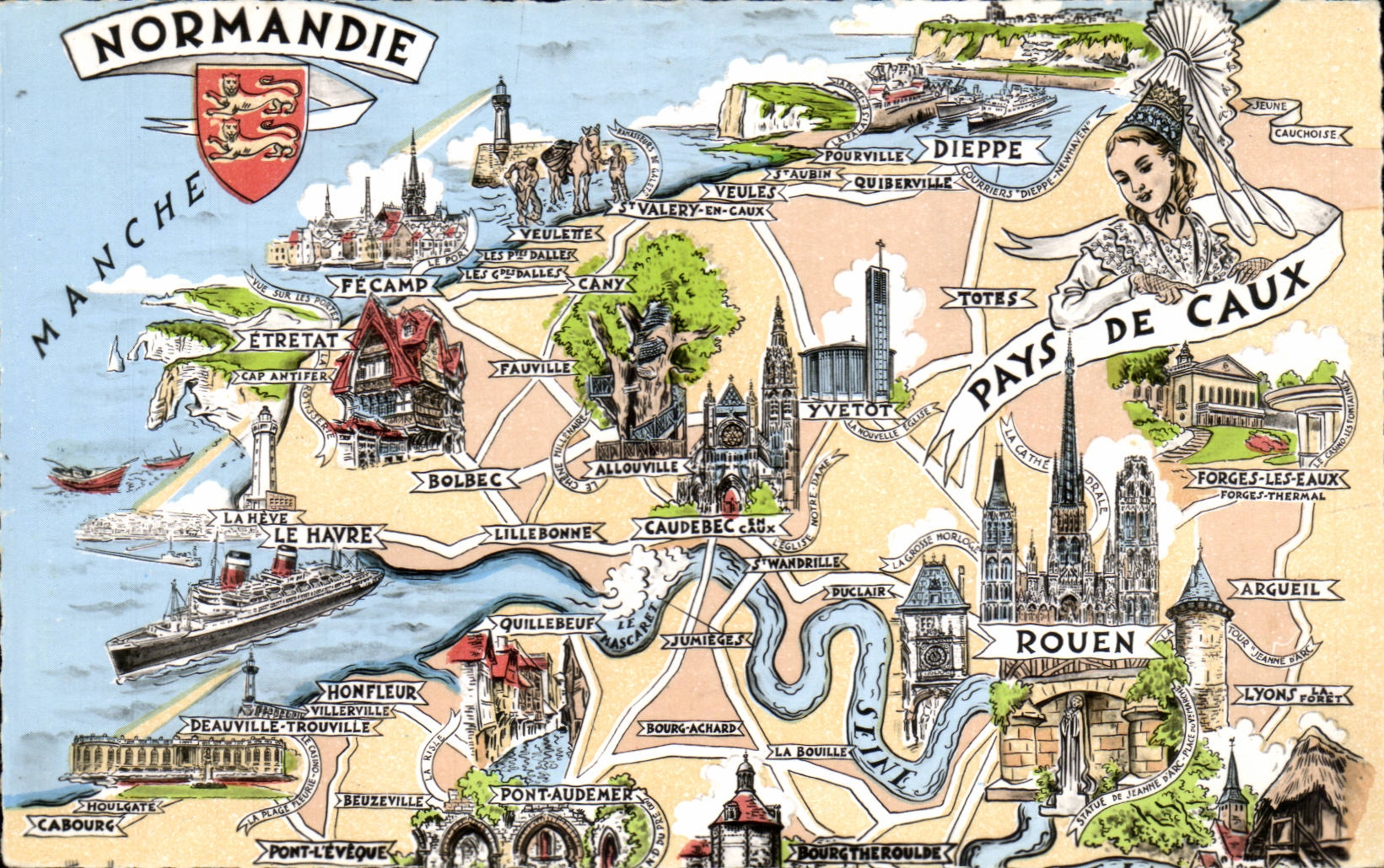 Normandy - Country of Caux - Chart CPA