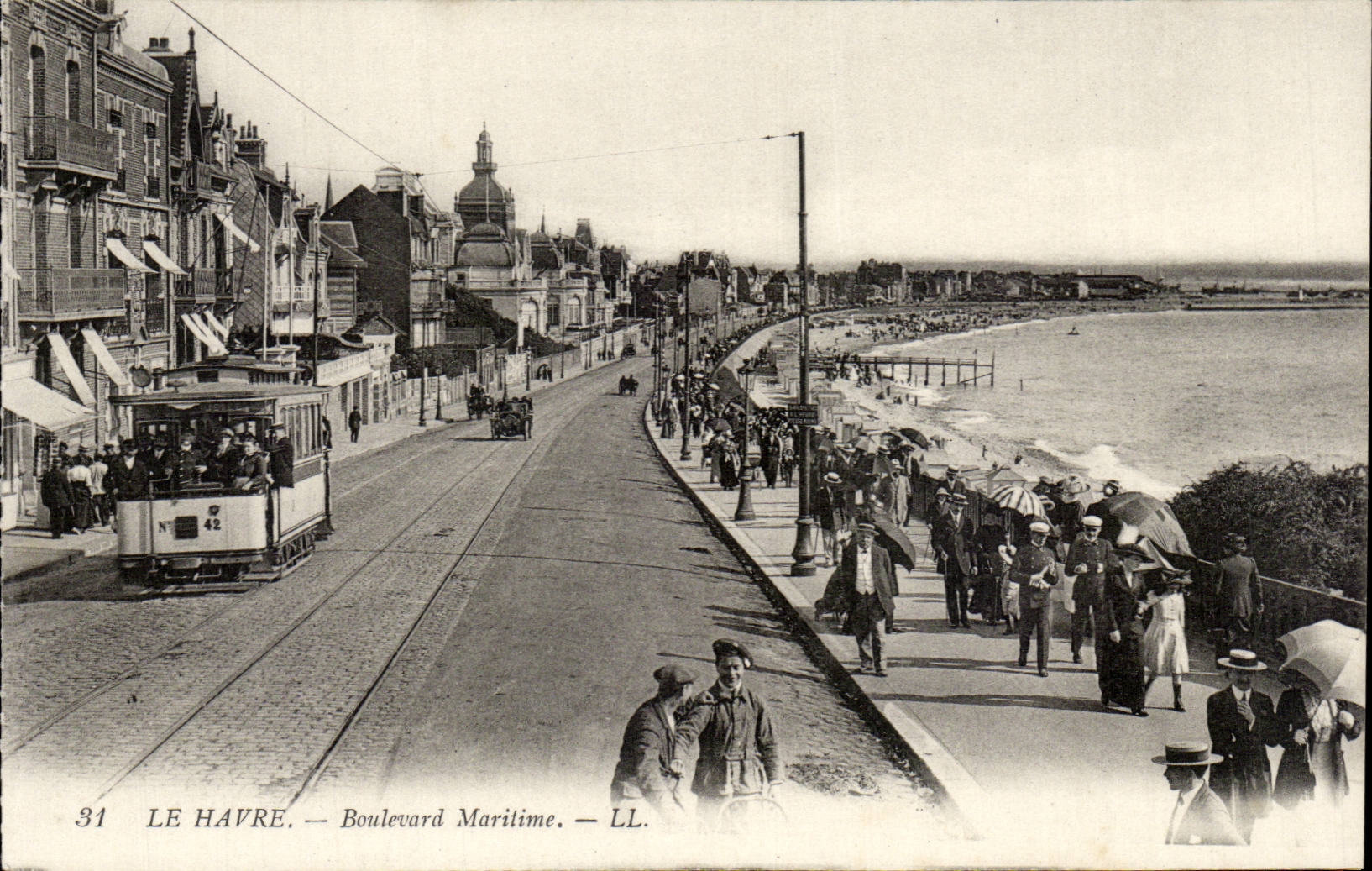 Le Havre - Seeprachtstrasse - Forderwagen - CPA