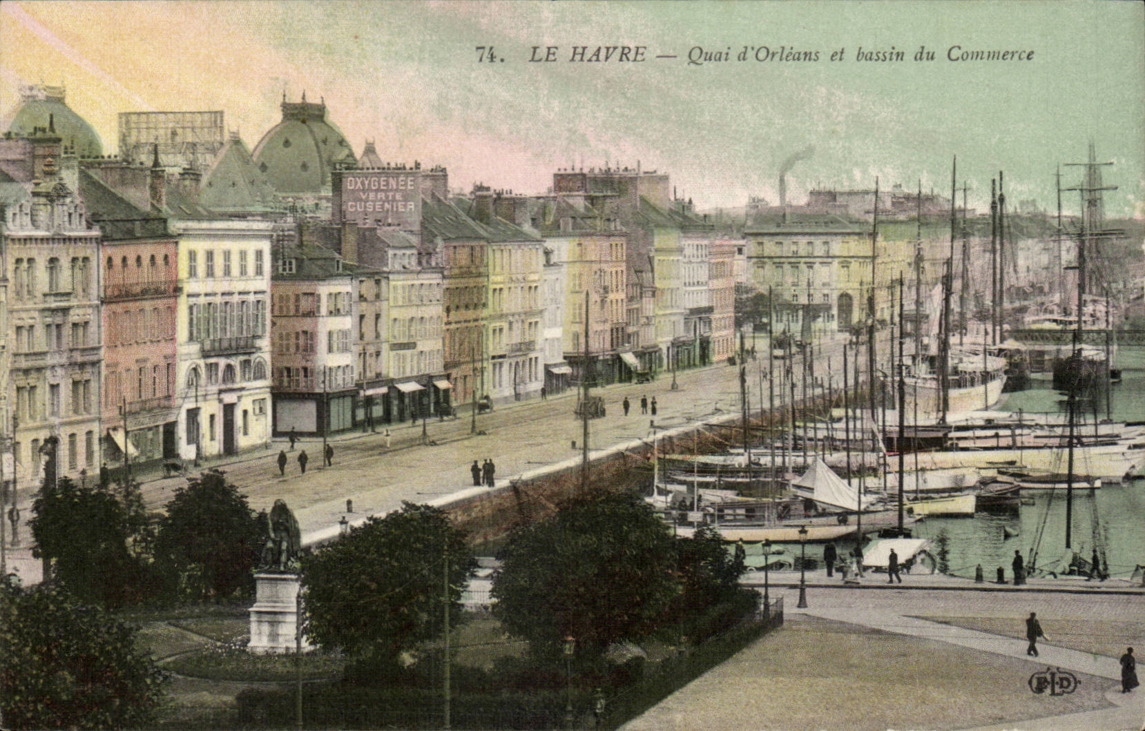 Le Havre - Quay der Orleans-und Bassin Werbung - CPA
