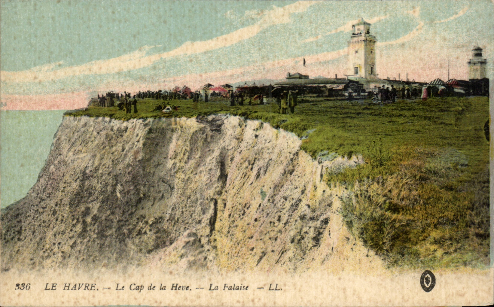 Le Havre - das Kap von Heve - Klippe CPA