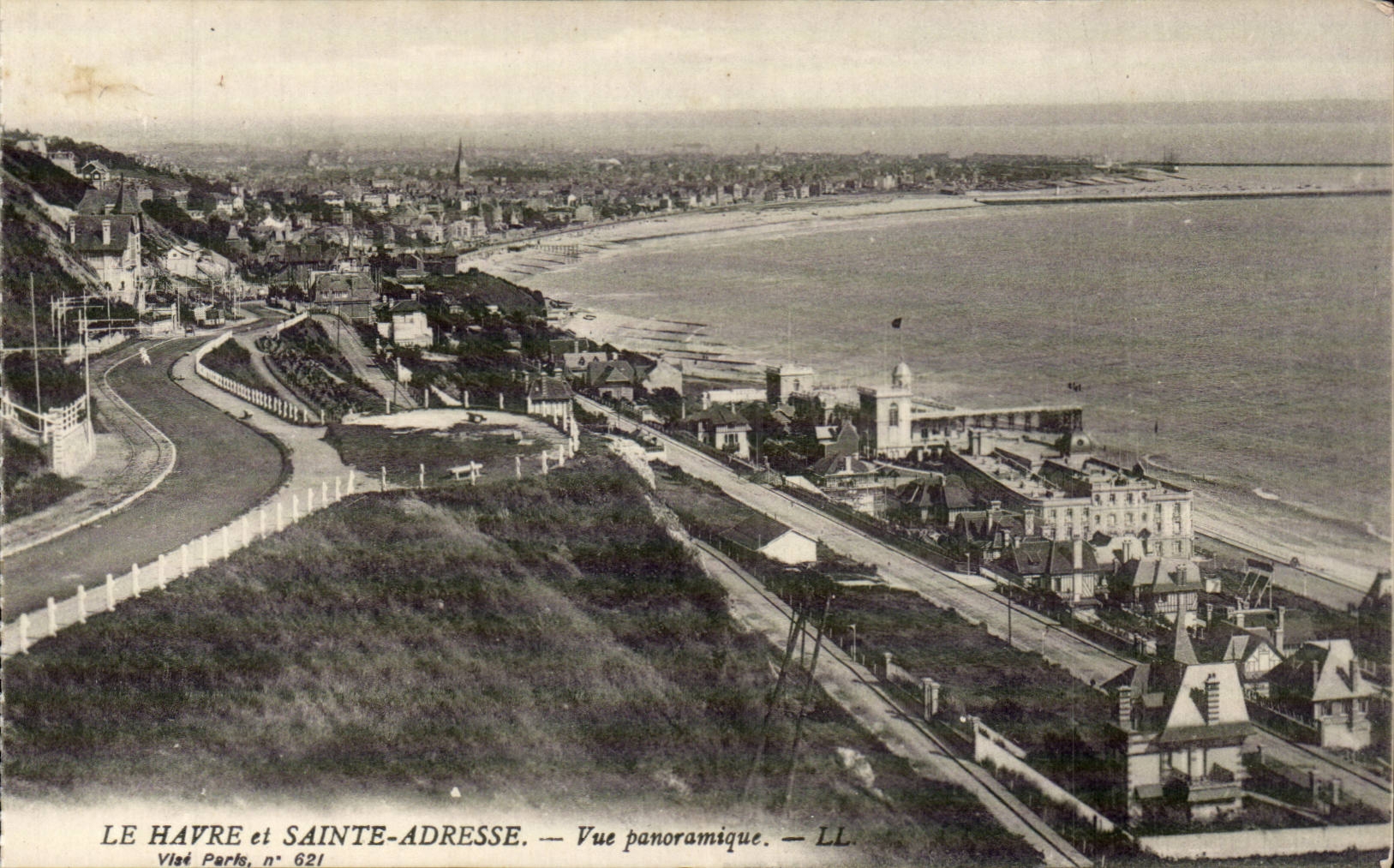 Sainte Address and Le Havre - Panoramic View CPA