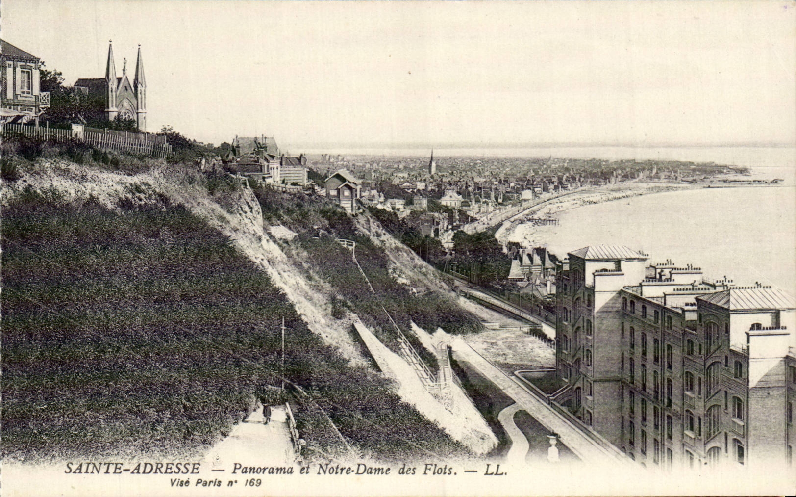 Sainte Address - Panorama and Our Lady of Fots CPA