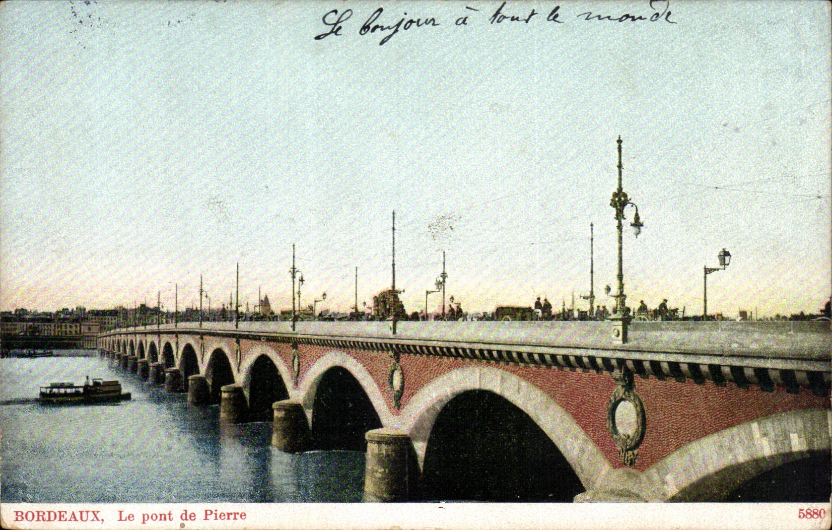 Bordeaux - the Bridge of Pierre CPA