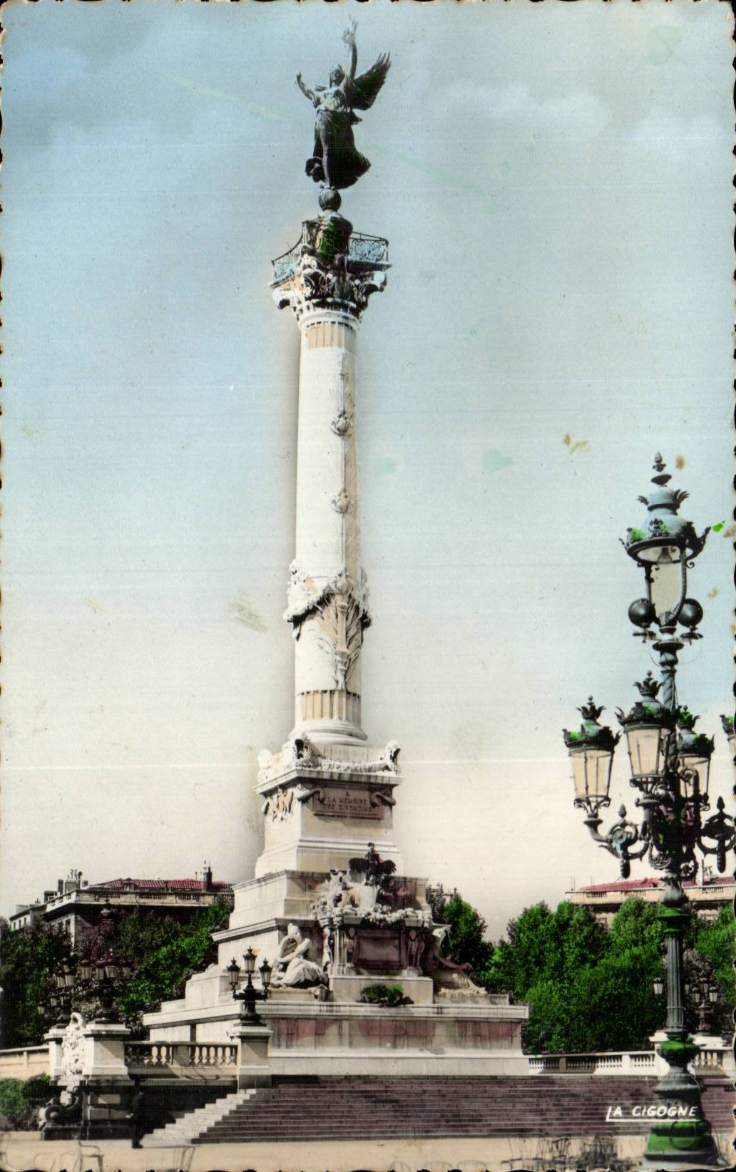 Bordeaux - Monument of the Of Gironde CPA