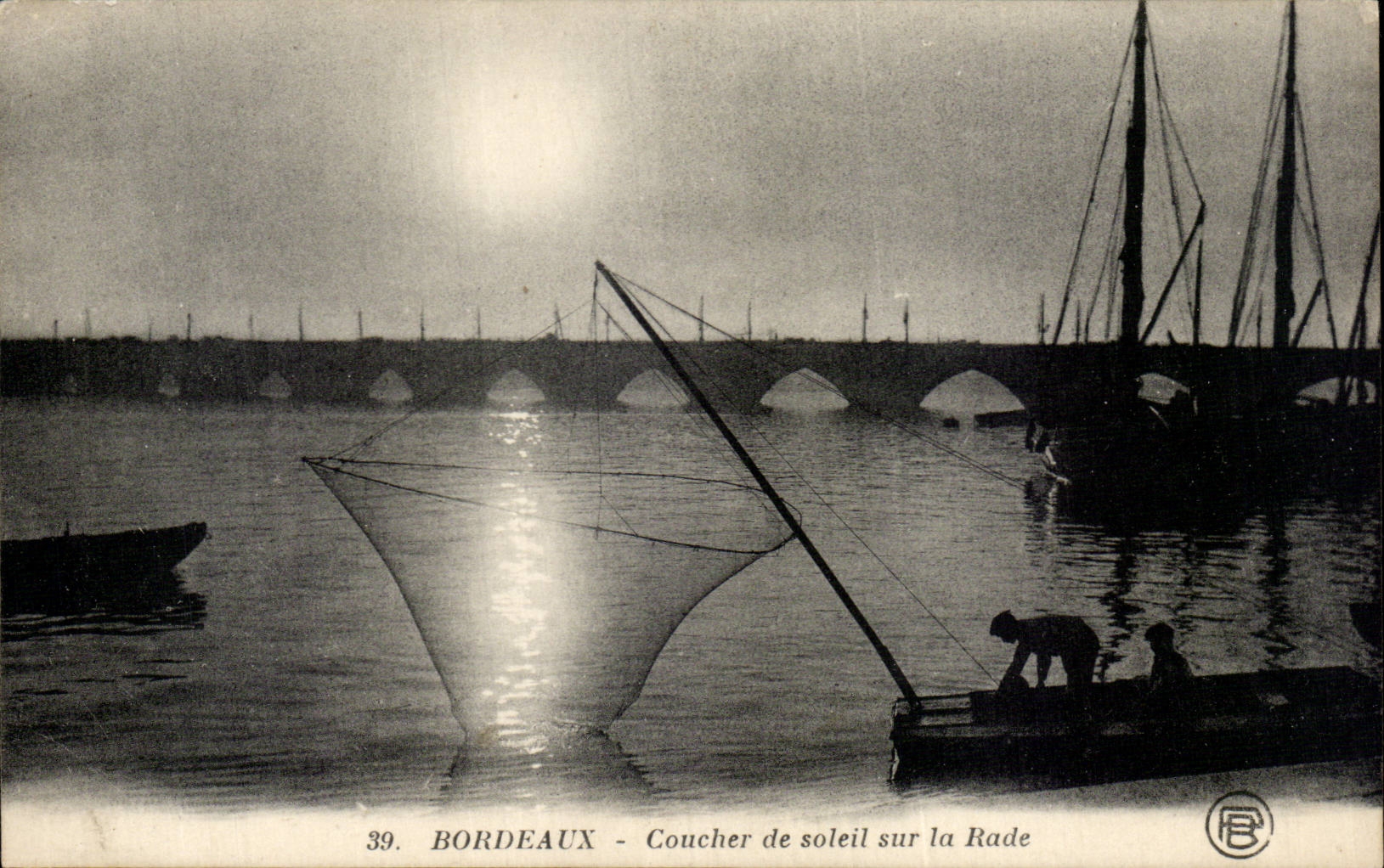 Bordeaux - Sunset on Roads CPA