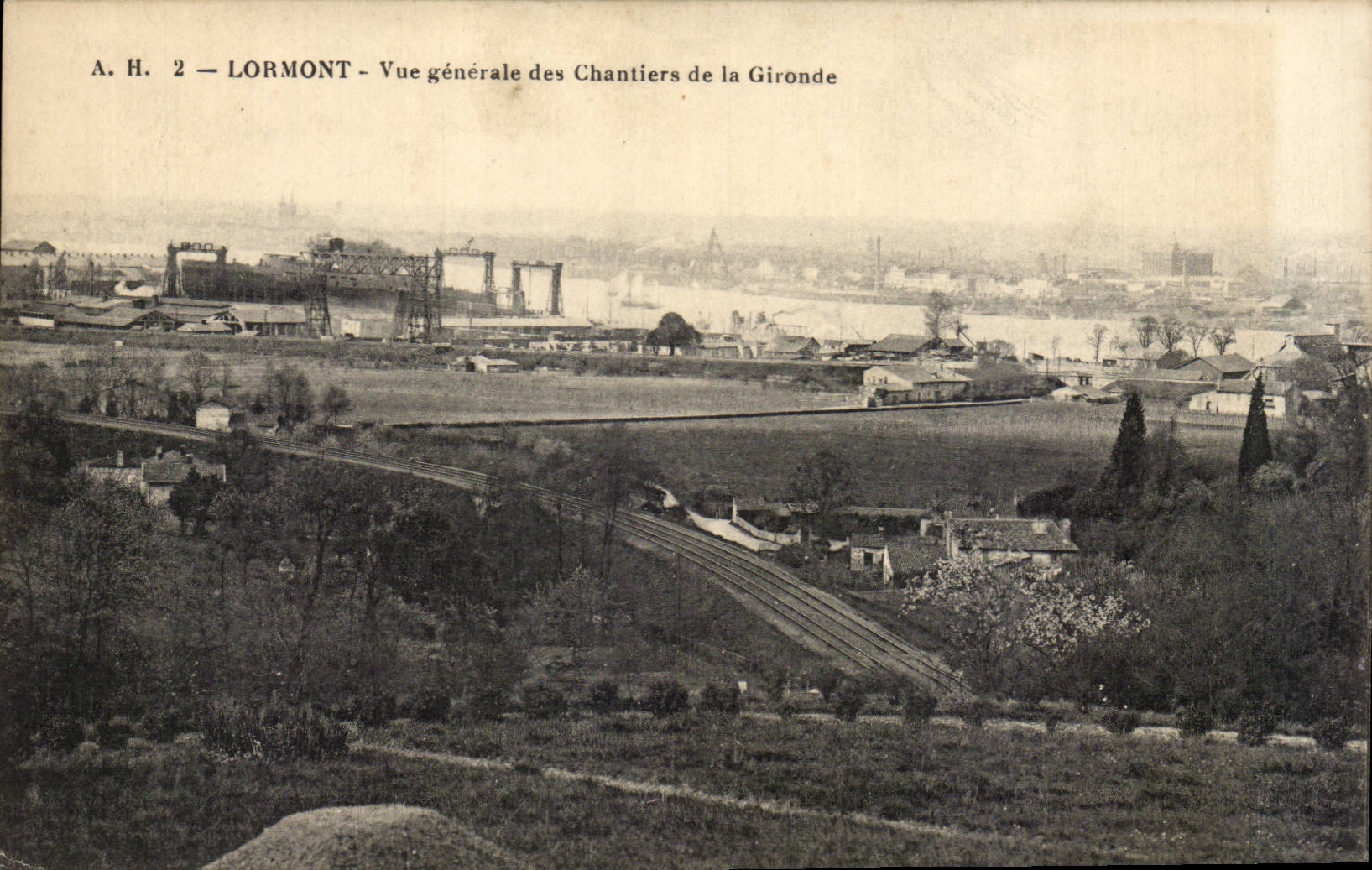 Lormont - Vue Generale des Chantiers de la Gironde - CPA 