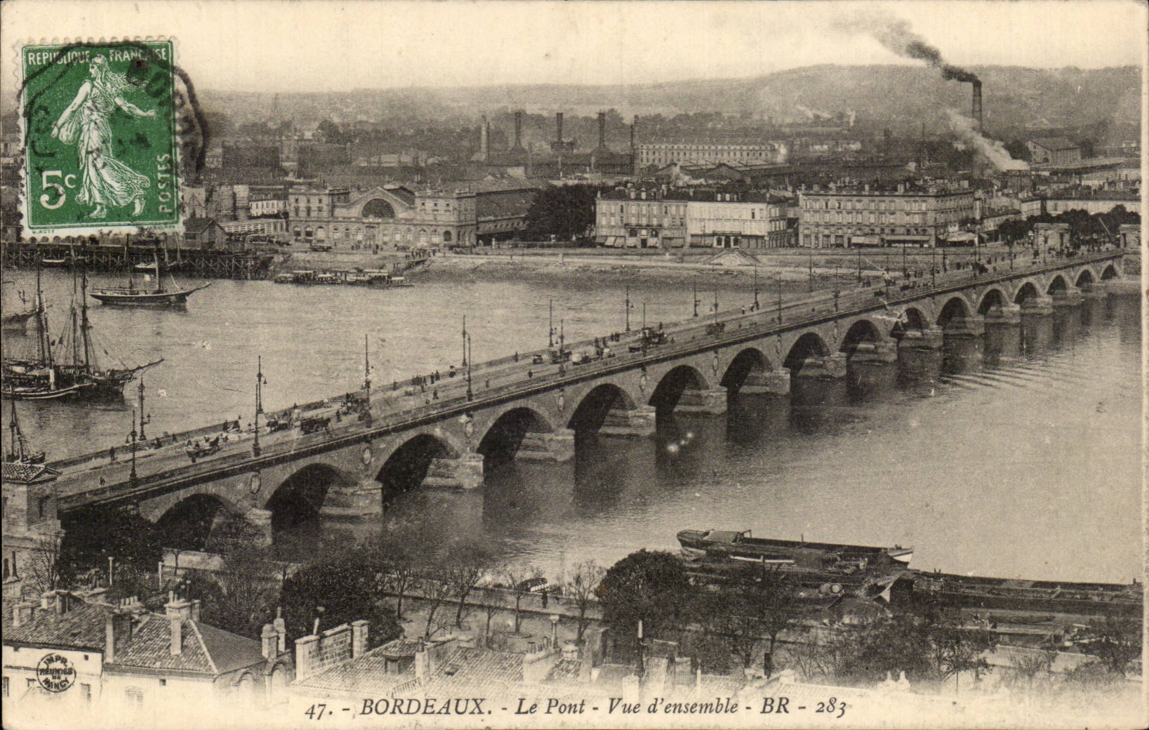 Bordeaux - Bridge Overall picture CPA