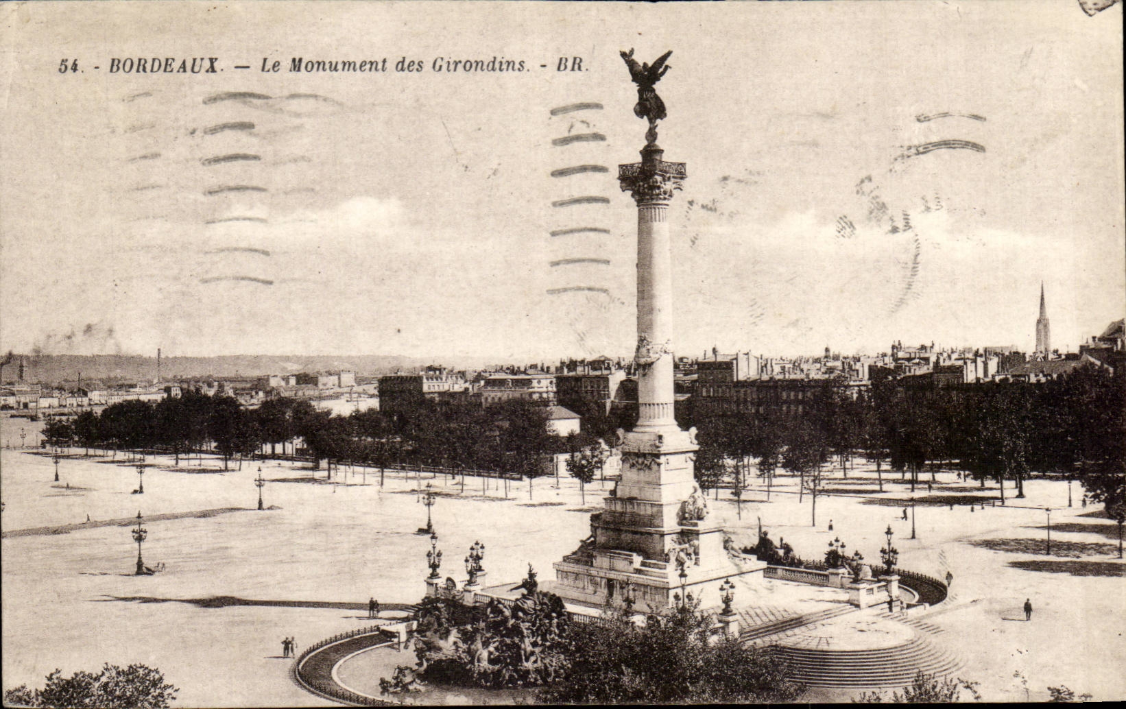 Bordeaux - the Monument of the Of Gironde CPA