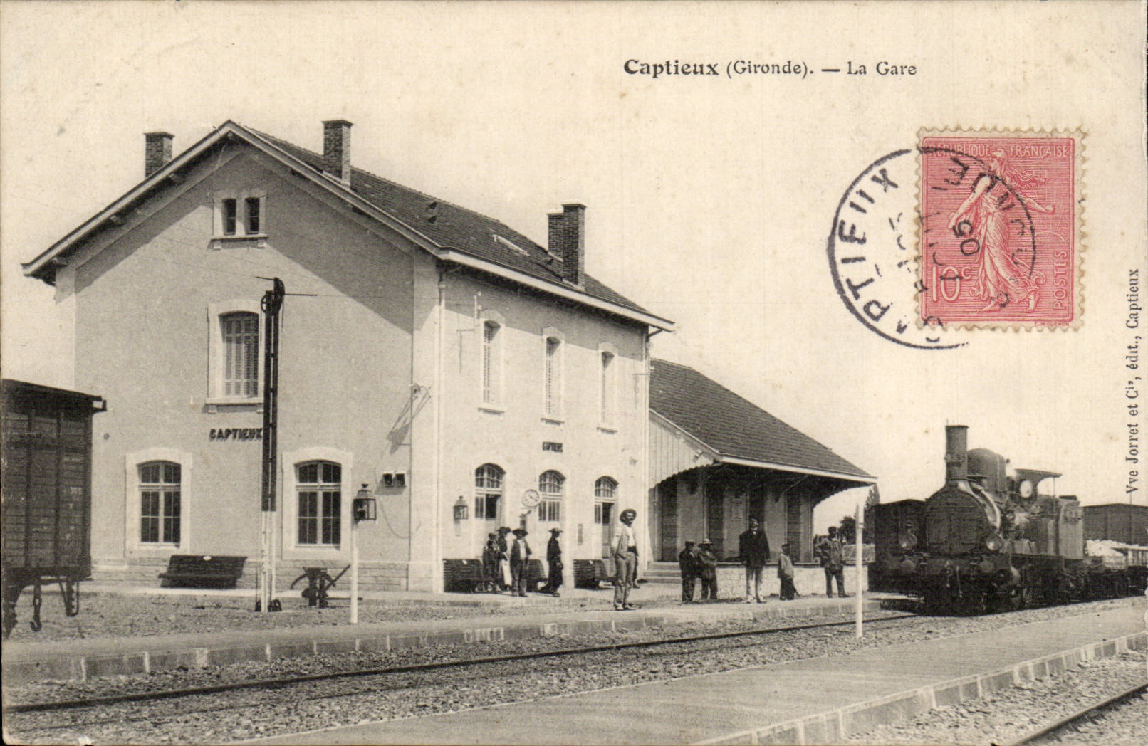 Captieux - La Gare CPA 
