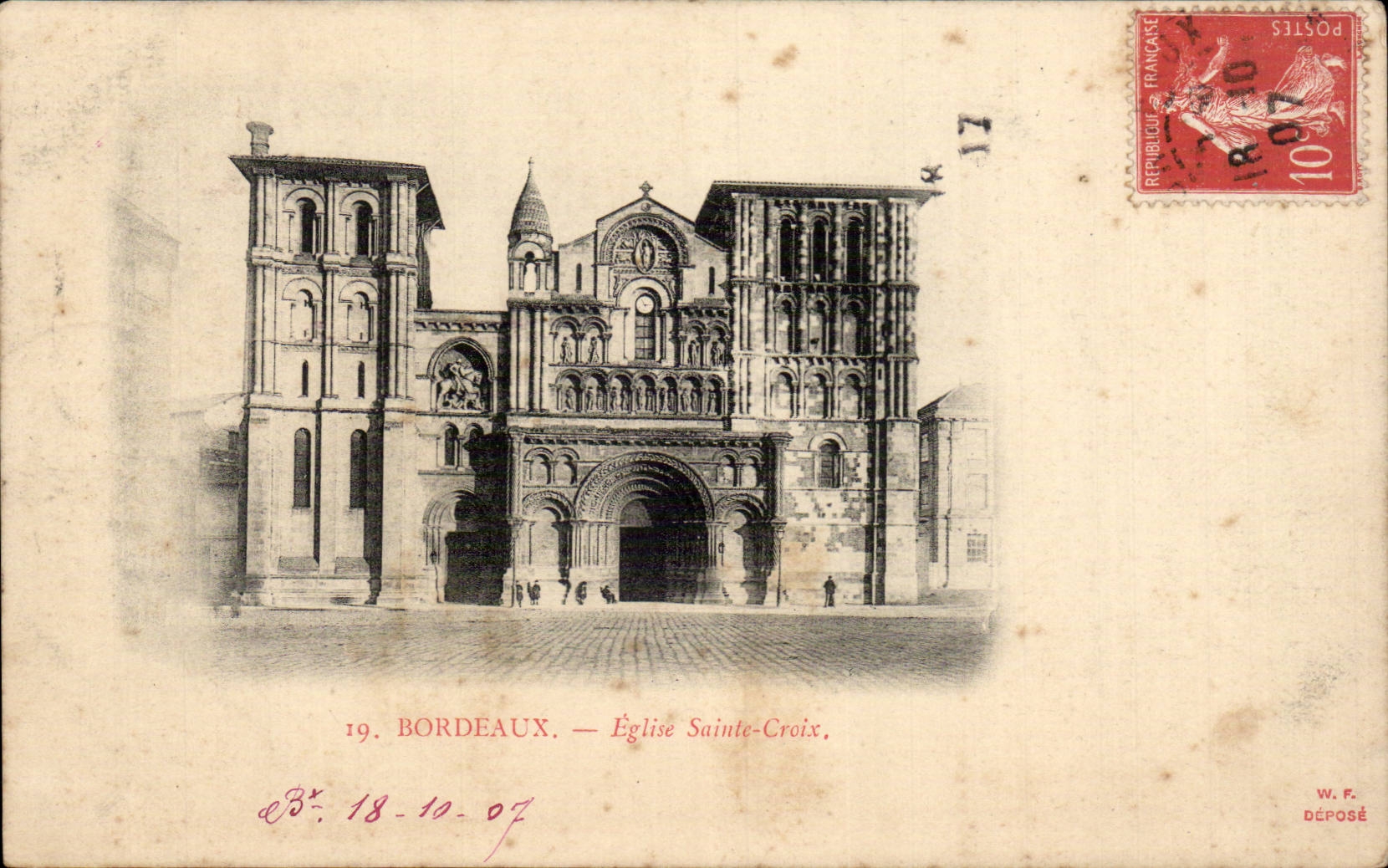 Bordeaux - Church Sainte Cross CPA