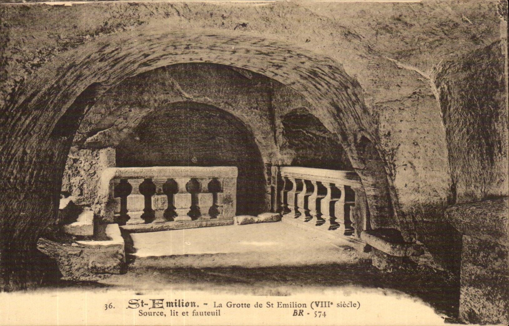 Saint Emilion - the Cave of Saint Emilion CPA