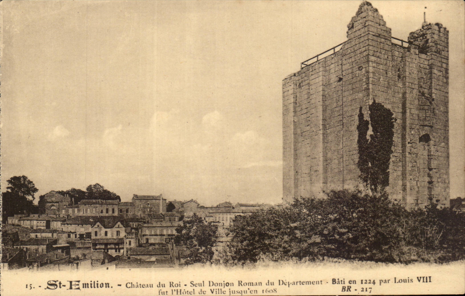 Saint Amilion CPA Castle of the king