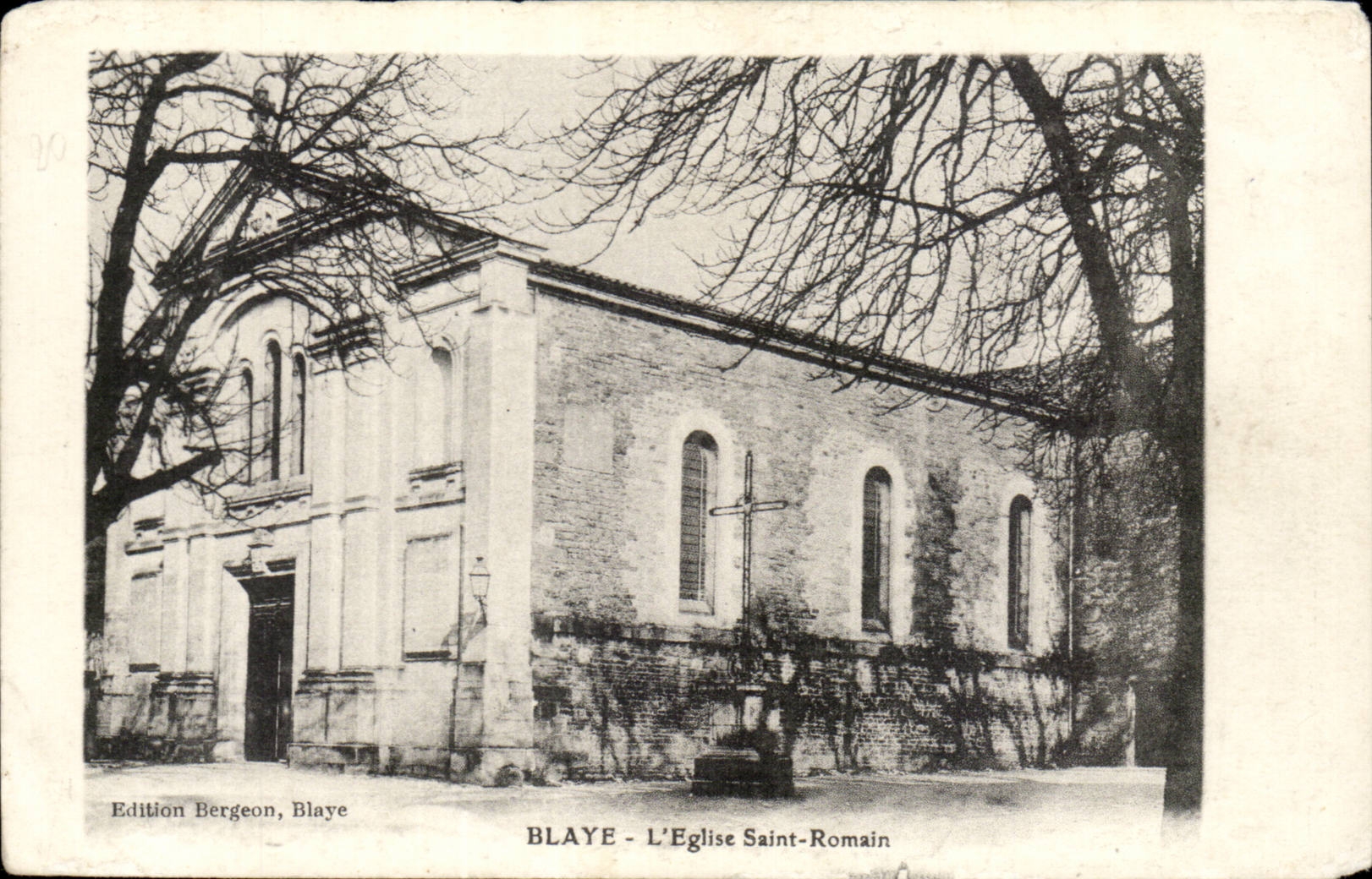 Blaye cPA the church Saint Romain