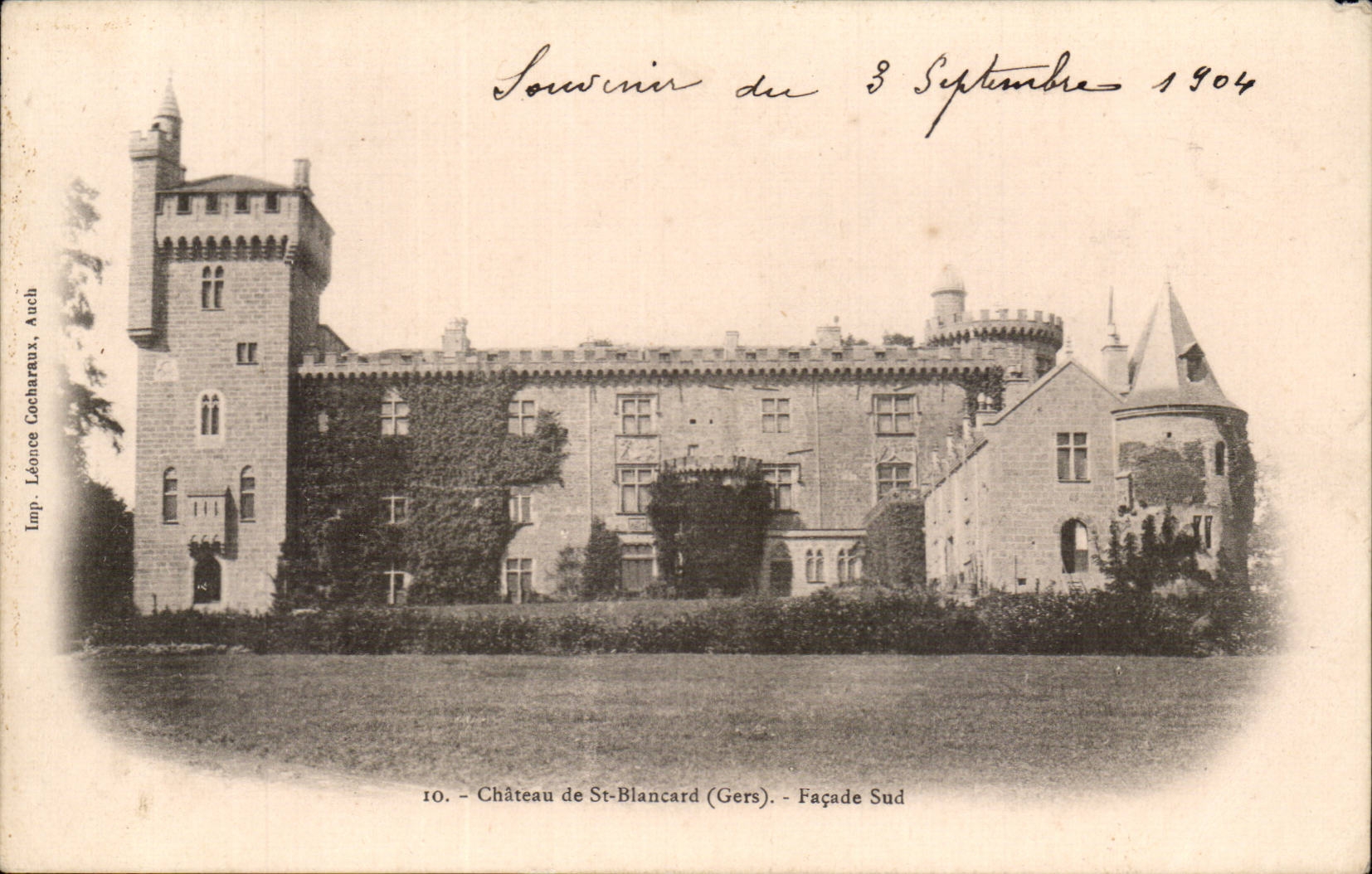 CPA Castle of Saint Blancard Southern Frontage