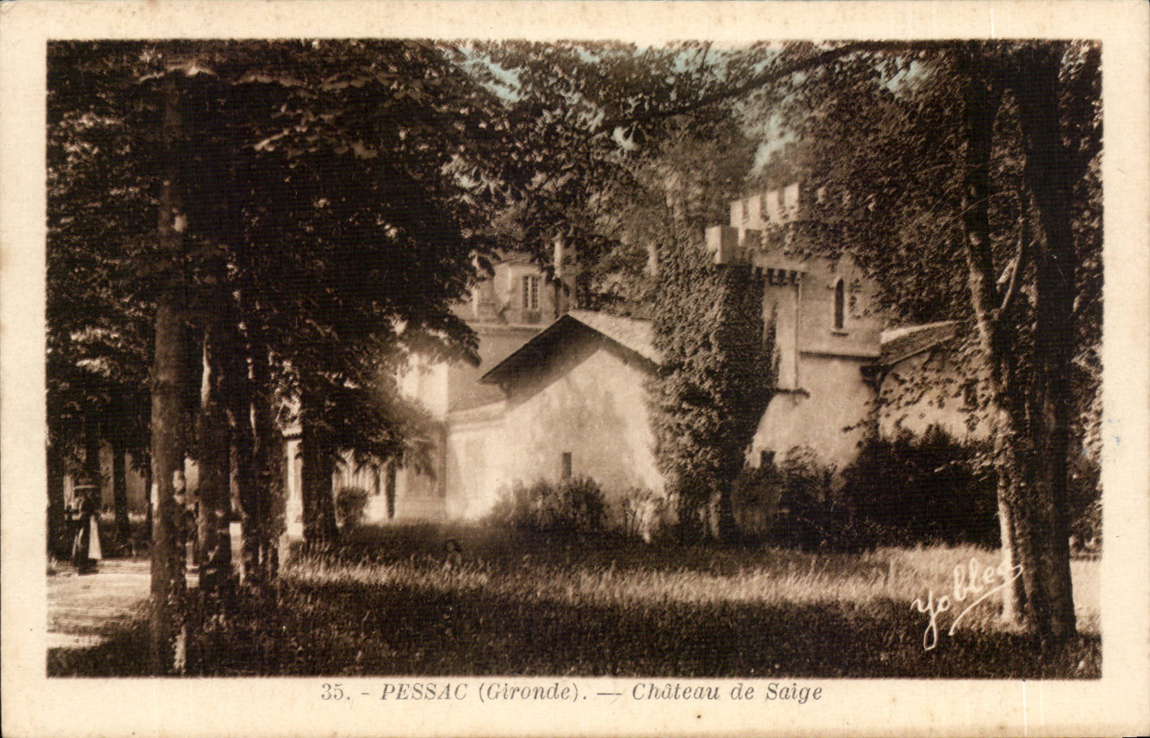 Pessac CPA Castle of Seige