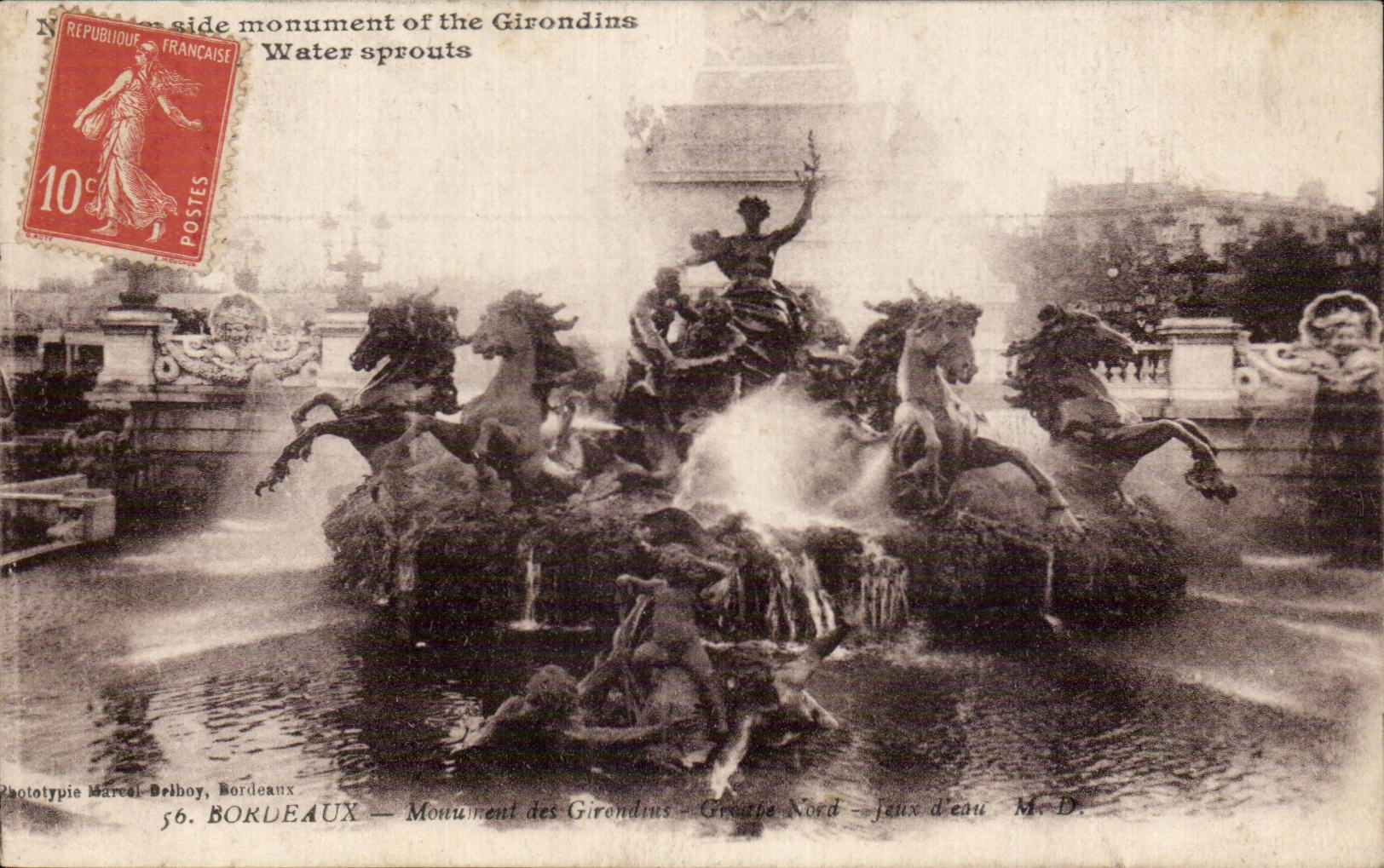 Bordeaux CPA Monument of the Of Gironde ones