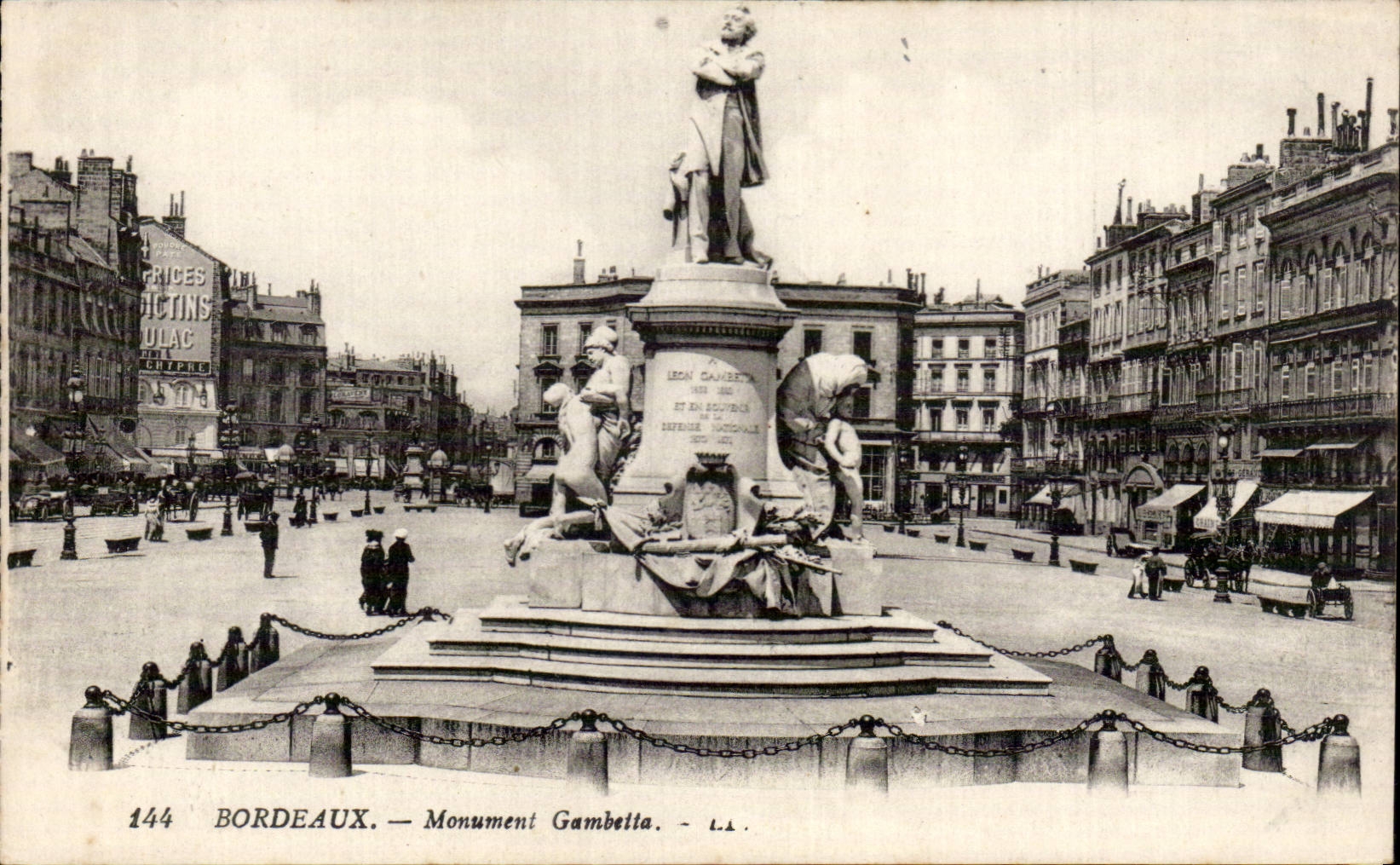 Bordeaux CPA Gambetta Monument