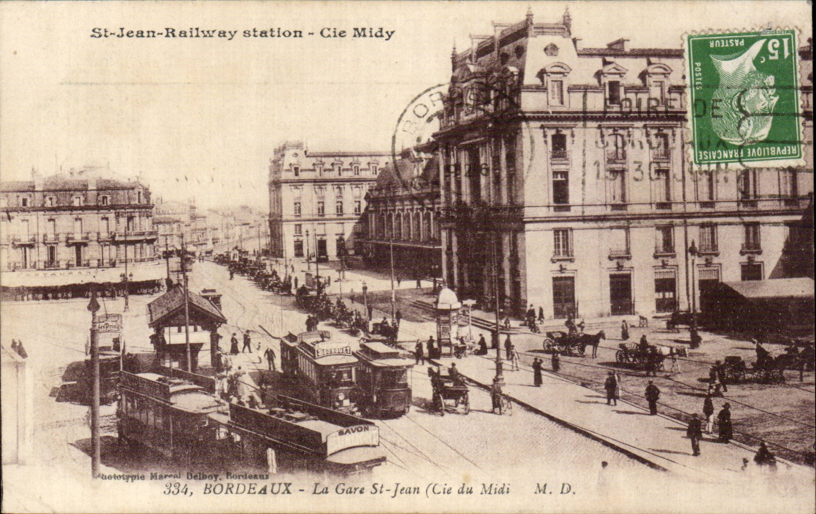 Bordeaux CPA Train station St Jean (Co of the South)