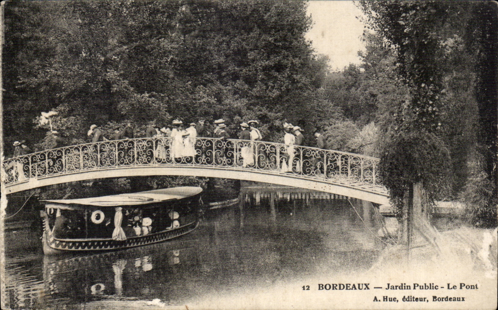 Bordeaux CPA Public garden the bridge