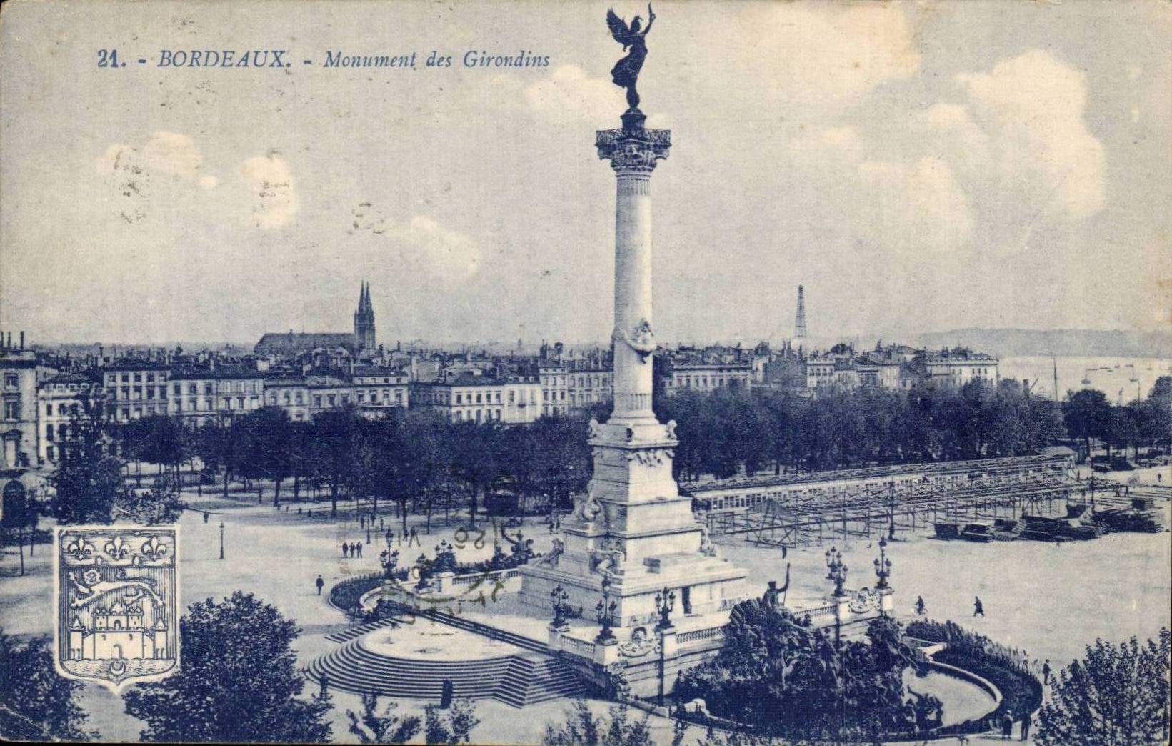 Bordeaux CPA Monument of the Of Gironde ones