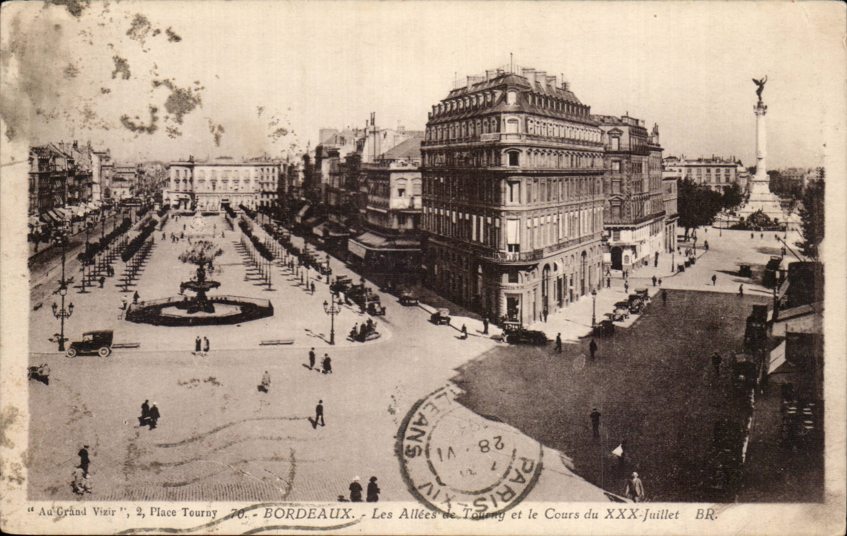 Bordeaux CPA alleys of Tourny and the course of July XXX