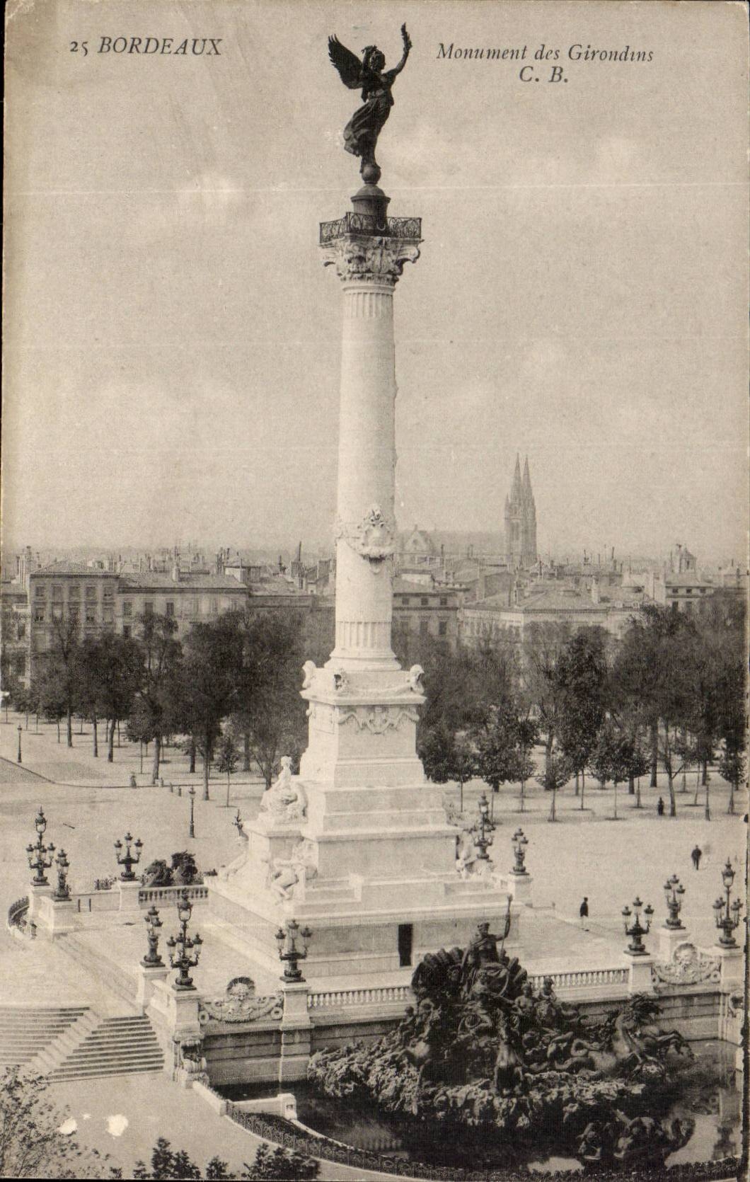Bordeaux CPA Monument of the Of Gironde ones
