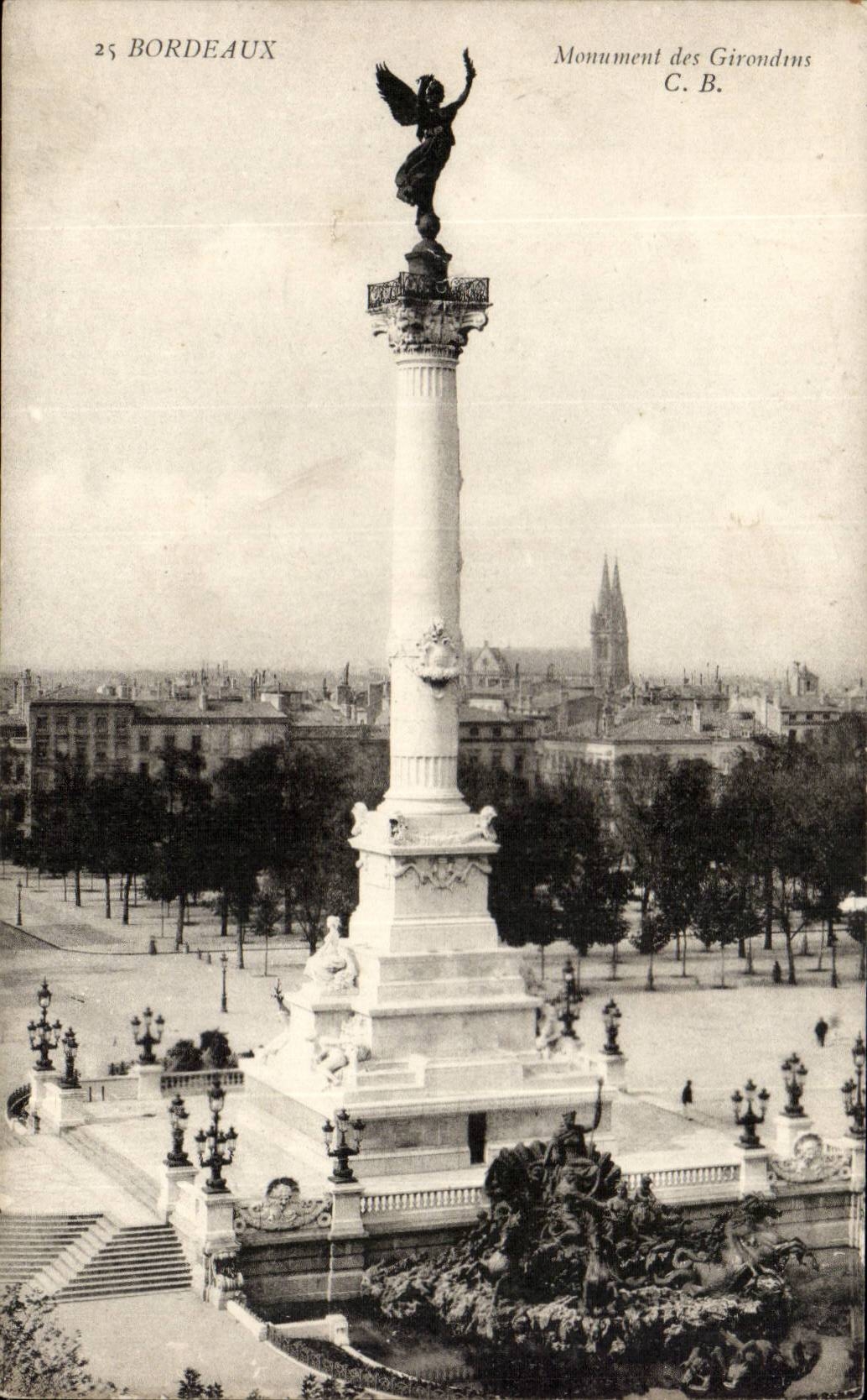 Bordeaux CPA Monument of the Of Gironde ones