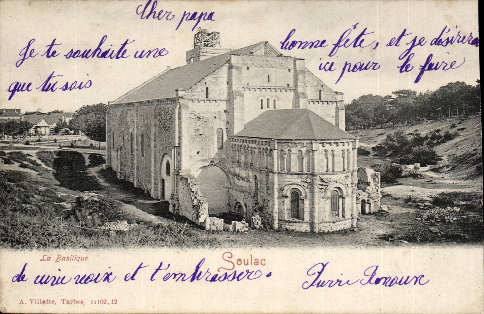 Soulac on Sea CPA the basilica
