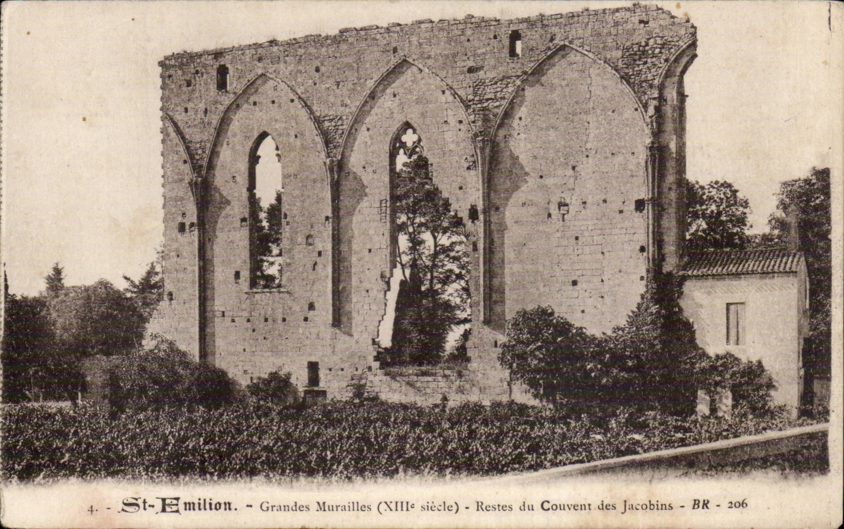 Saint Emilion CPA Large walls Remainders of the convent Jacobin