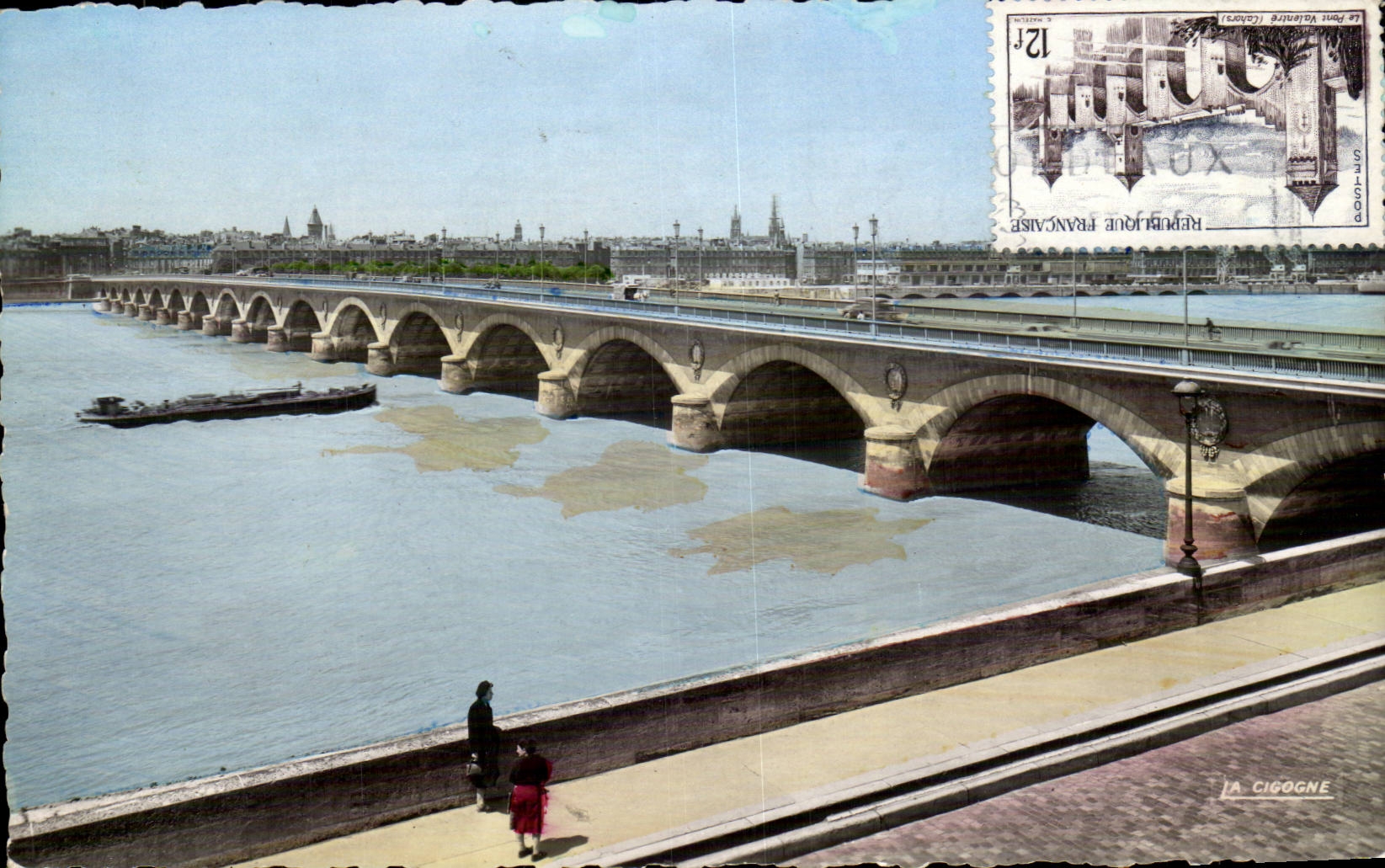 CPSM Bordeaux the bridge on the Garonne