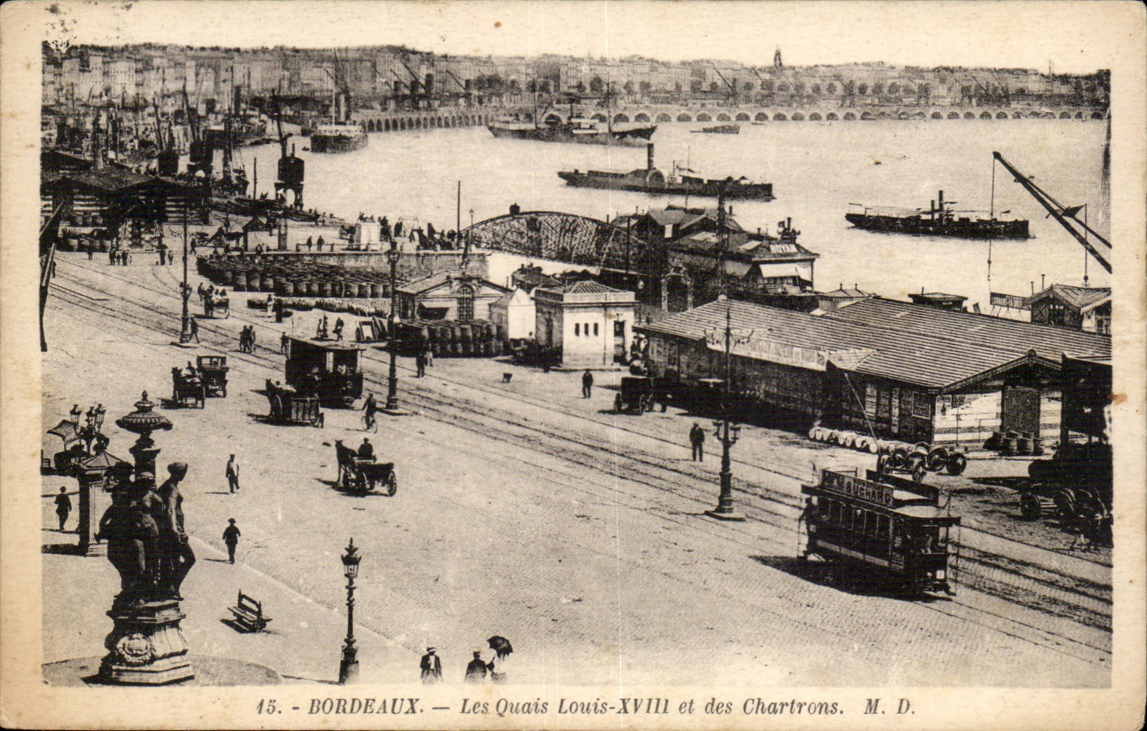 Bordeaux CPA the quays Louis XVIII and Chartrons