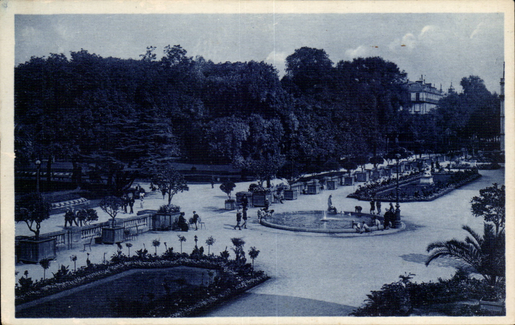 Bordeaux CPA the terrace of the public garden