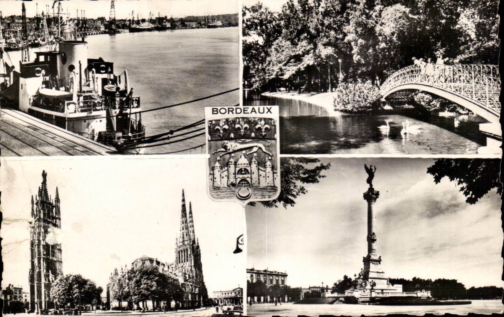 Bordeaux CPA Monument of Of Gironde the port the Tower Pey Berland