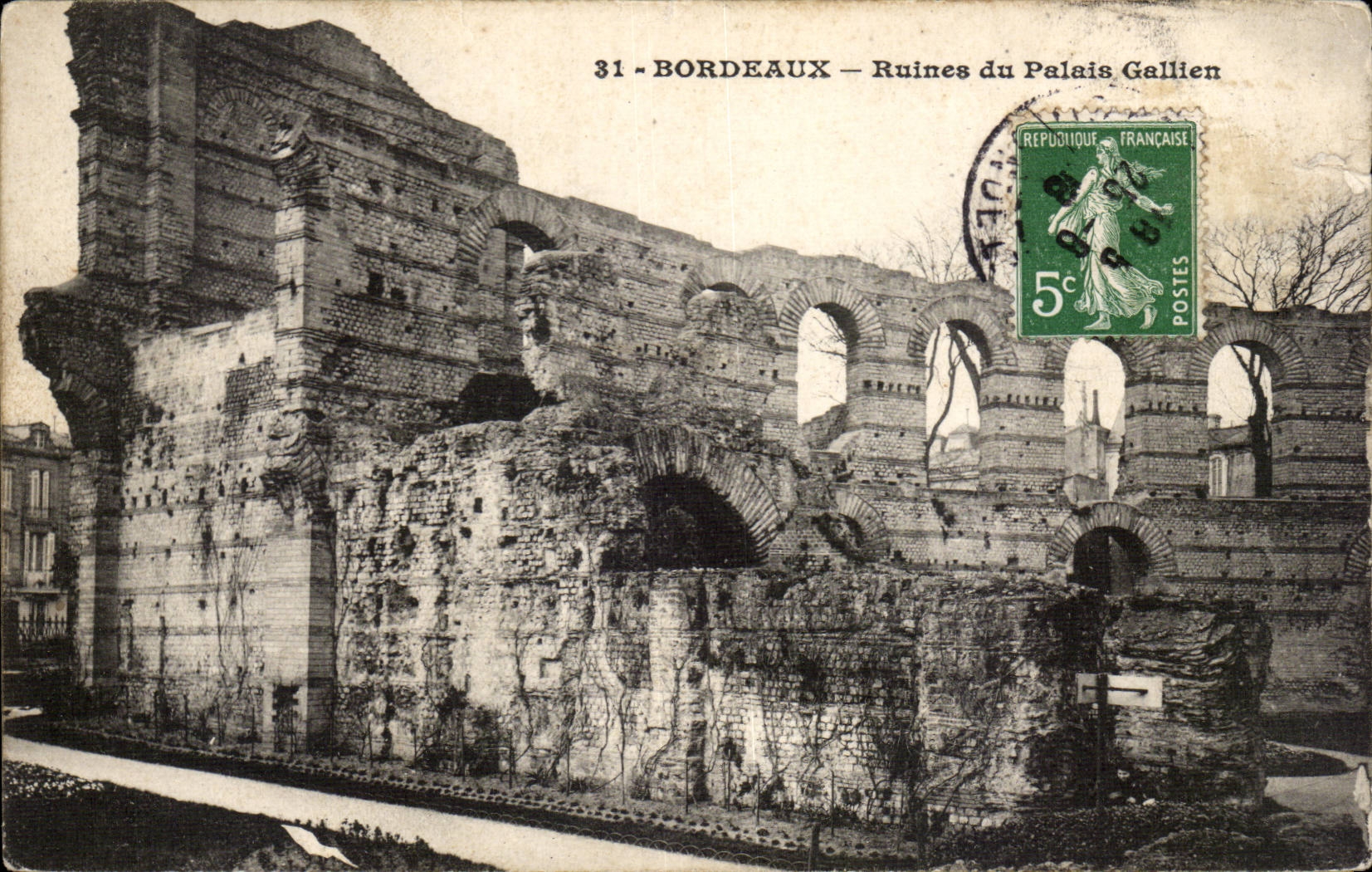 Bordeaux CPA Ruins of the Galien palate