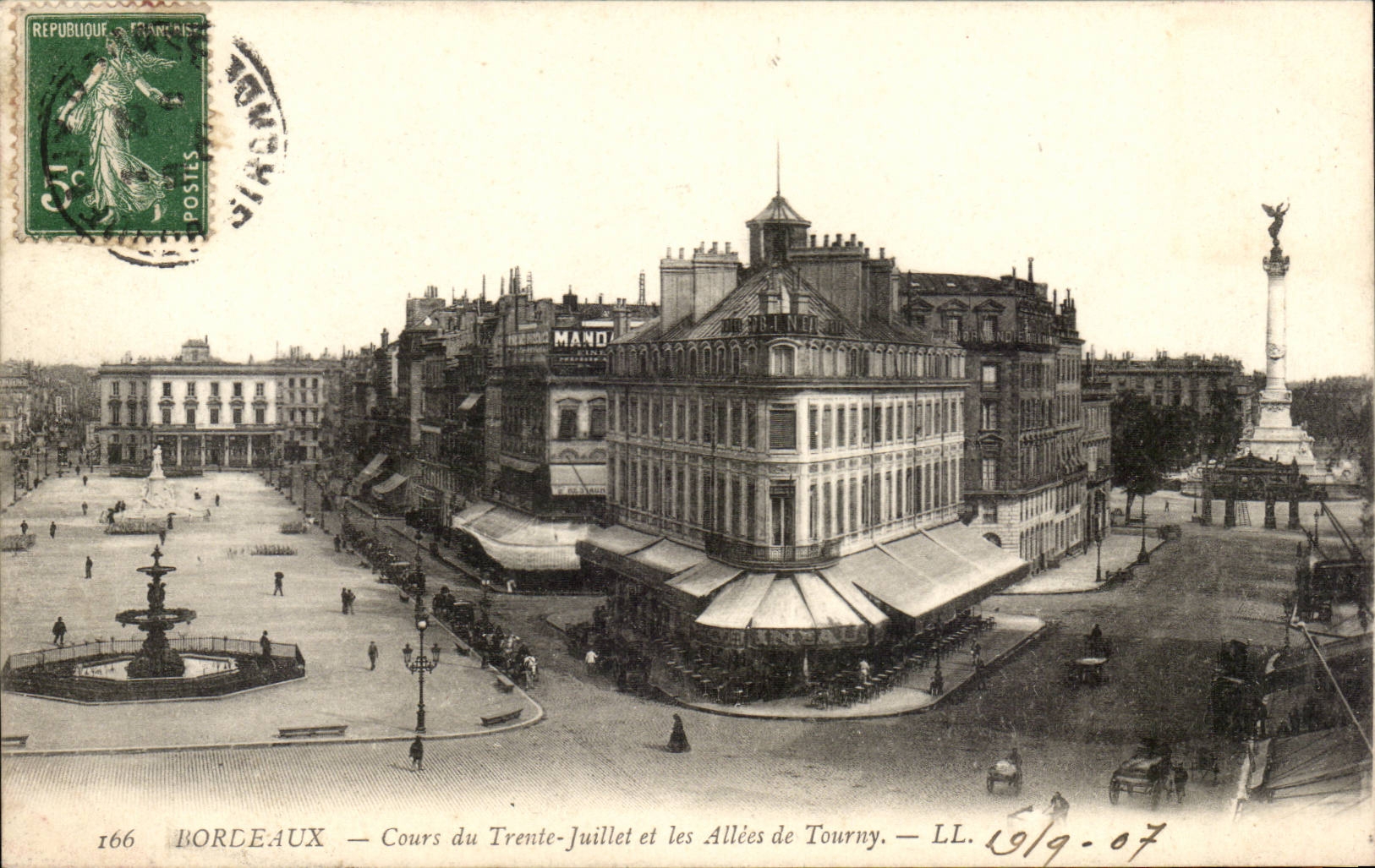 Bordeaux CPA Course of July XXX and the alleys of Tourny