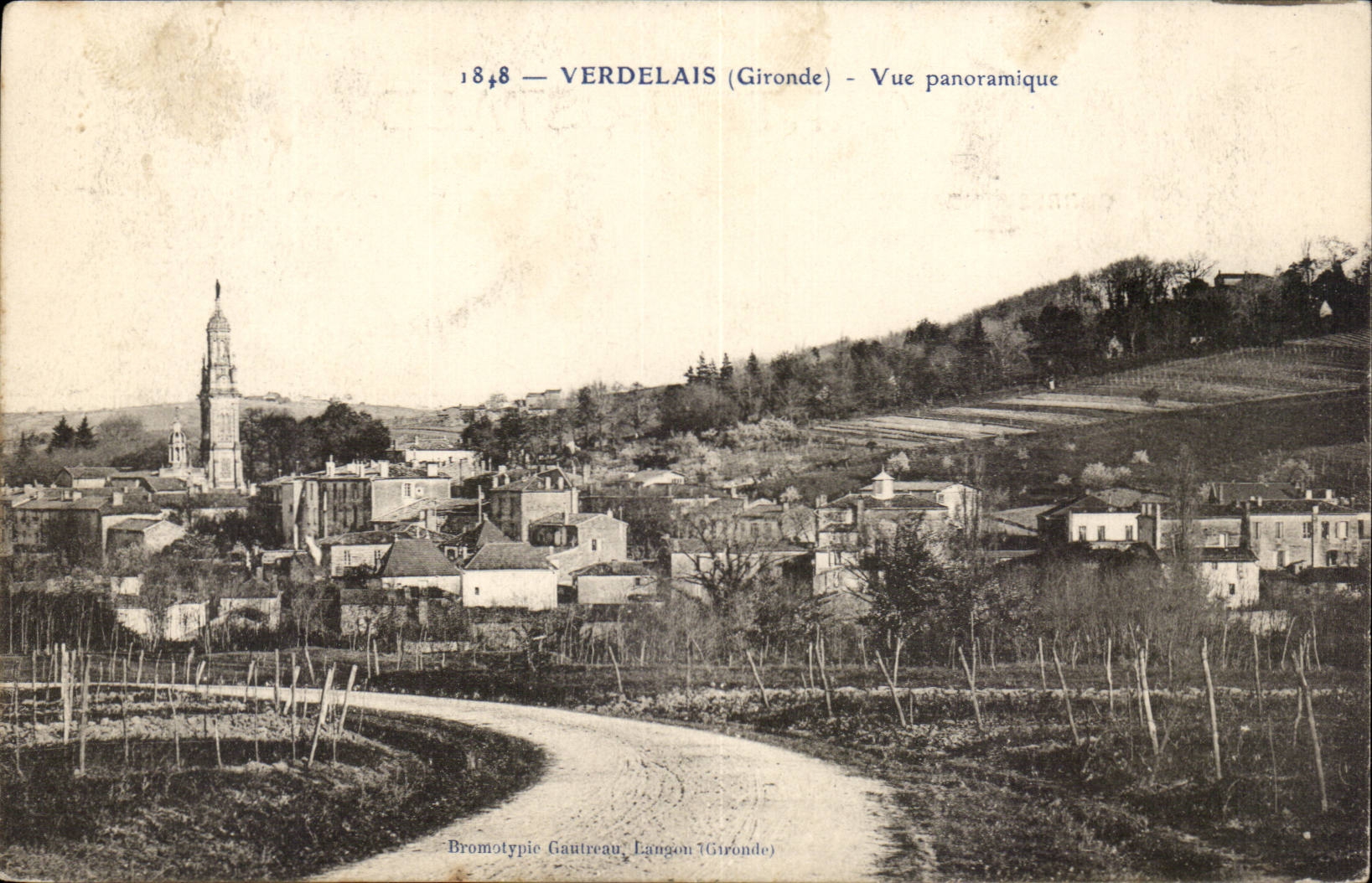 Verdelais CPA Panoramic View