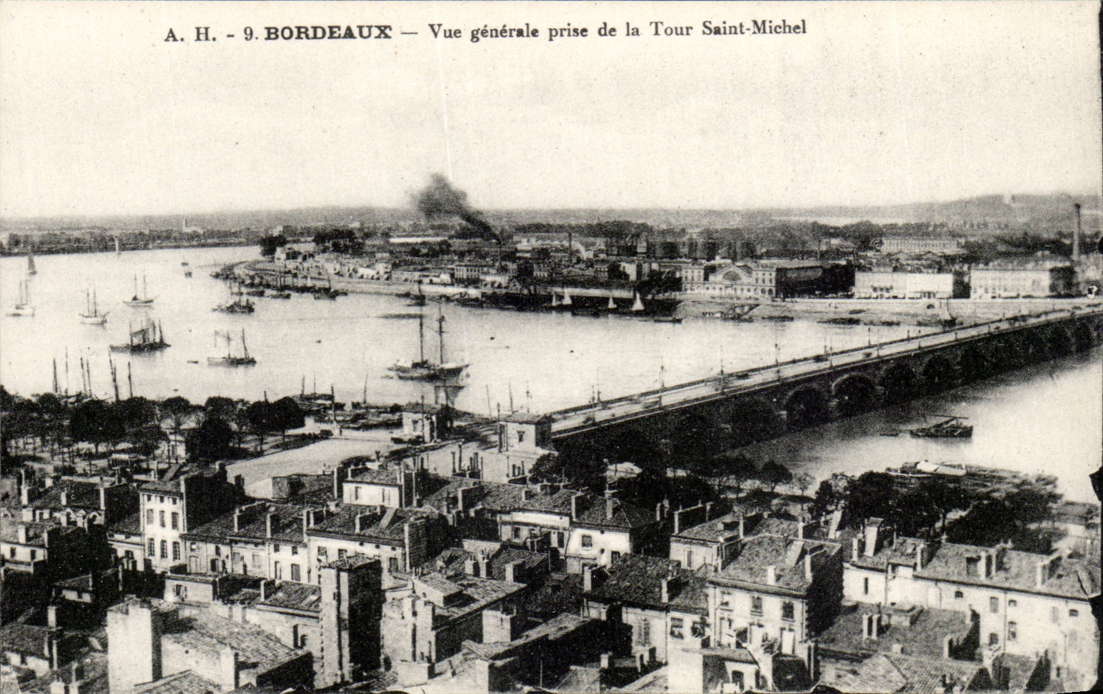 Bordeaux CPA View taken of the Tower St Michel