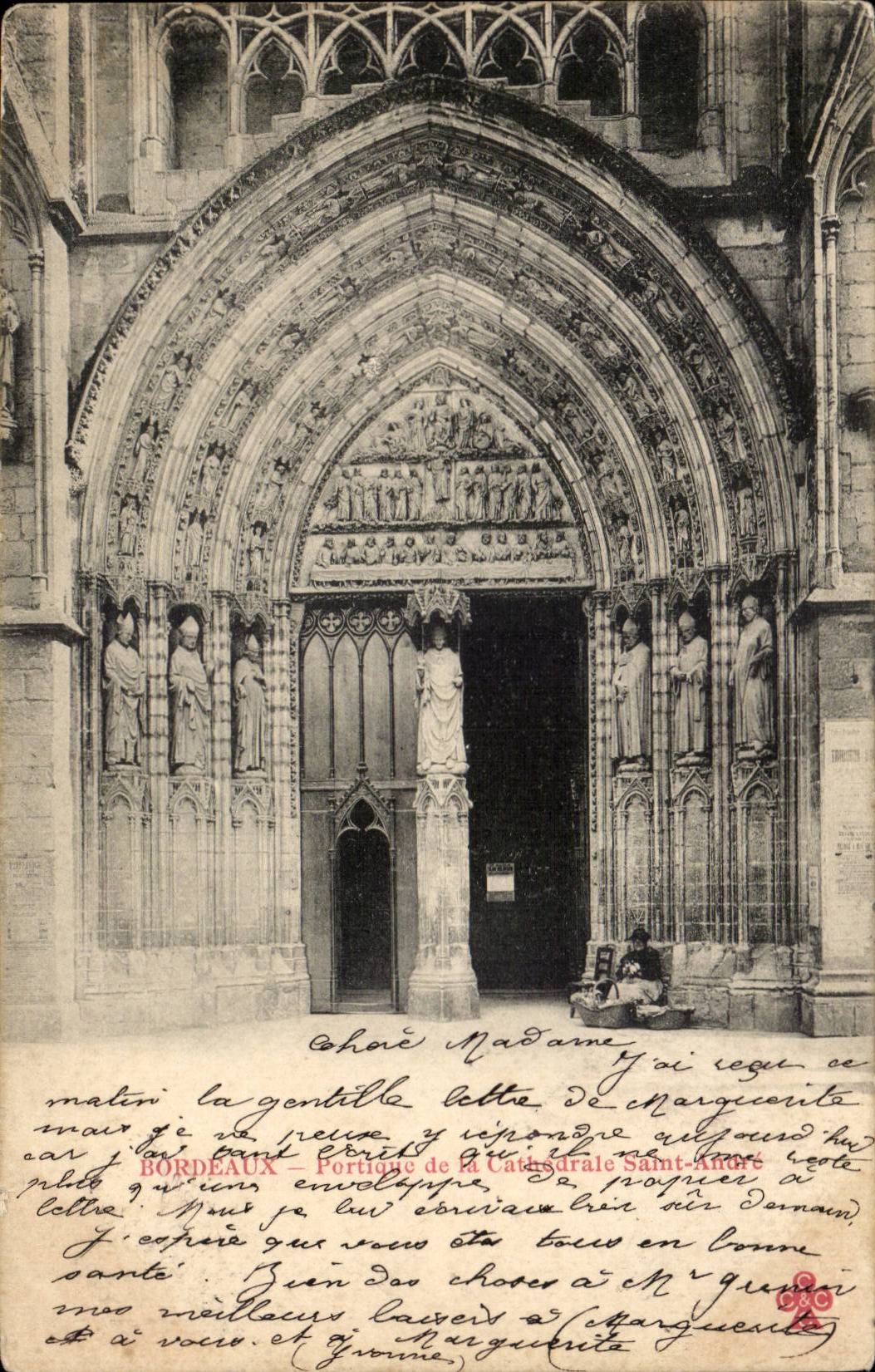 Bordeaux CPA Gantry of the cathedral Saint Andre