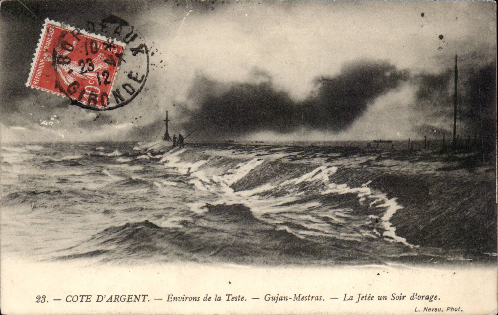 Dimension Money CPA Environs of Tests Gujan will mestras the pier one evening of storm