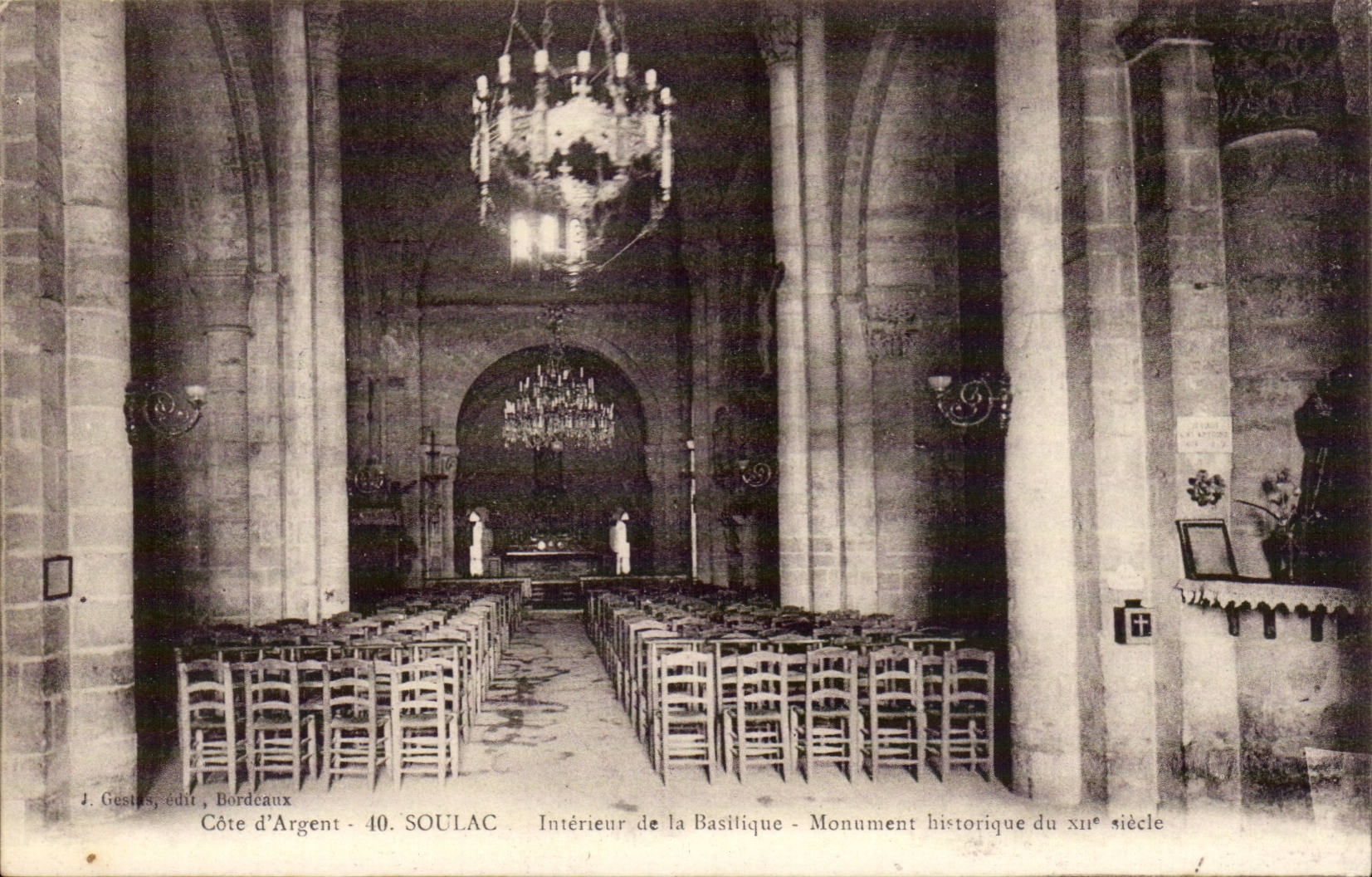 CPA Interior Soulac of the basilica