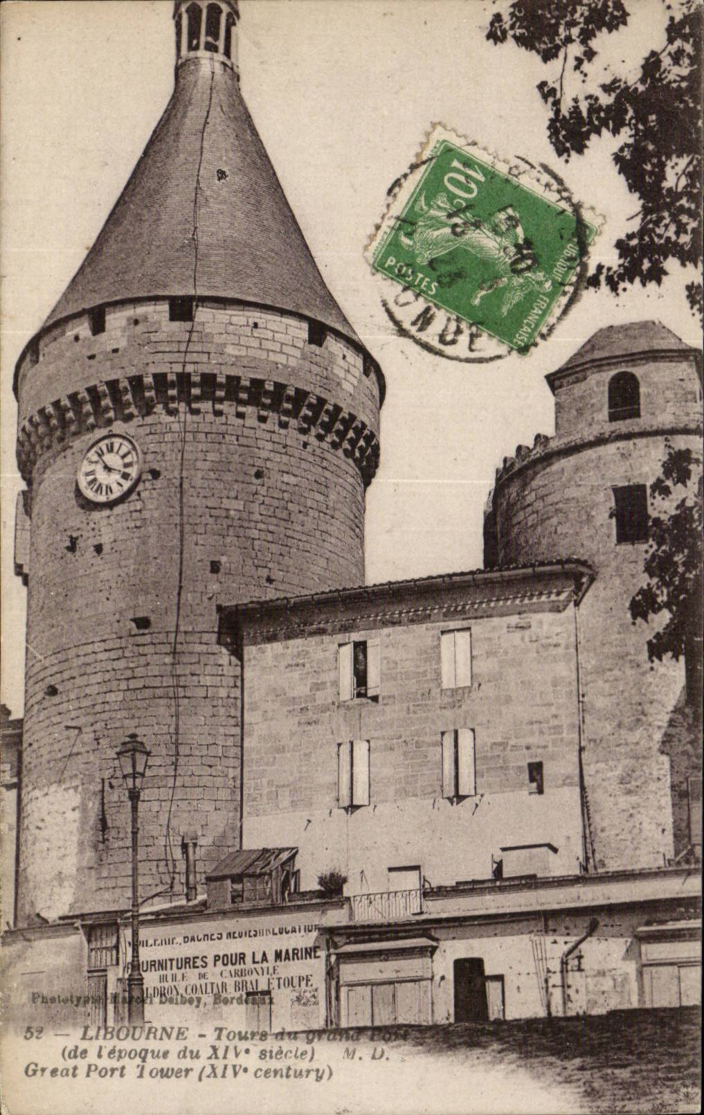 CPA Libourne Tours des grossen Hafens