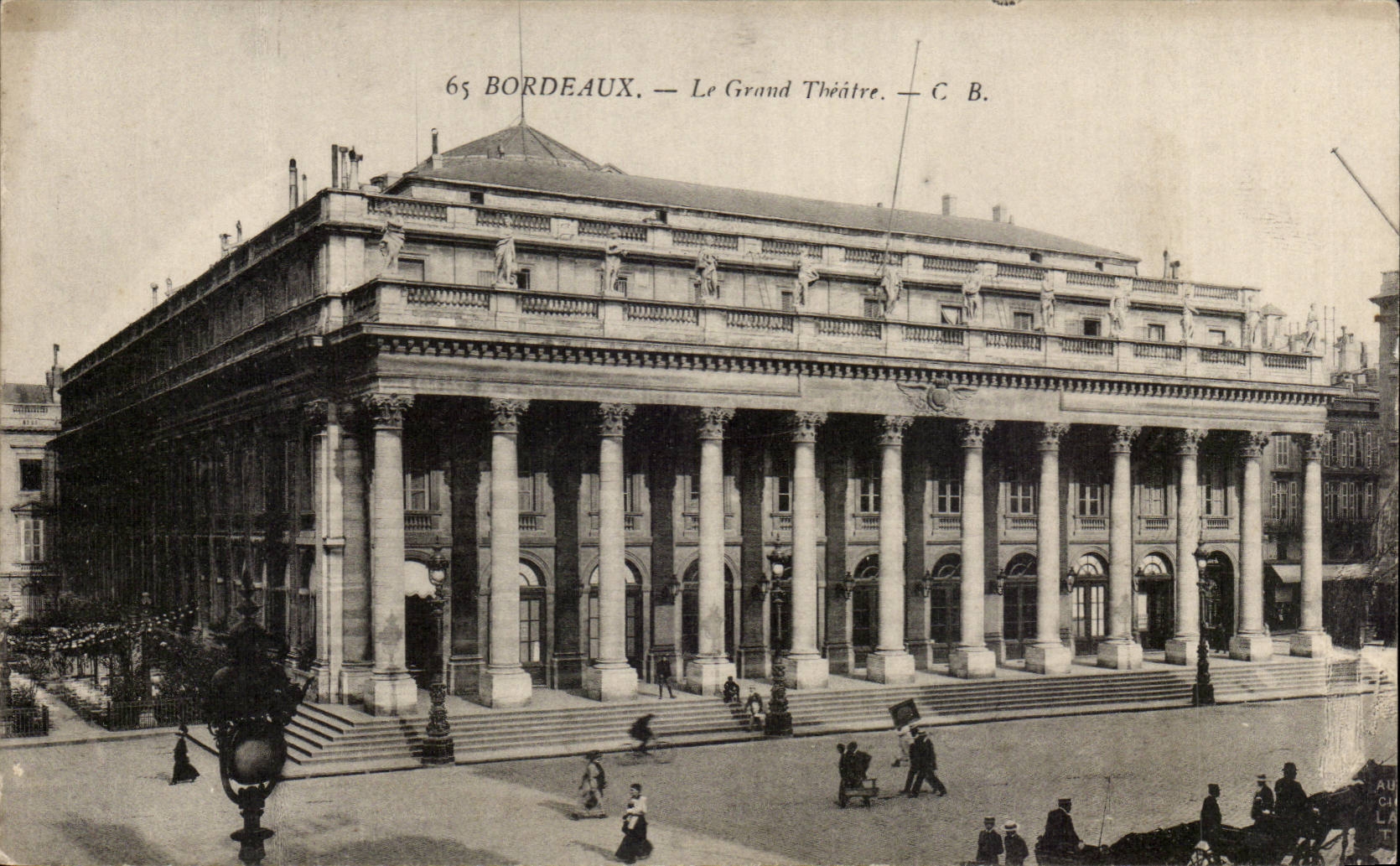 CPA Bordeaux the large theater