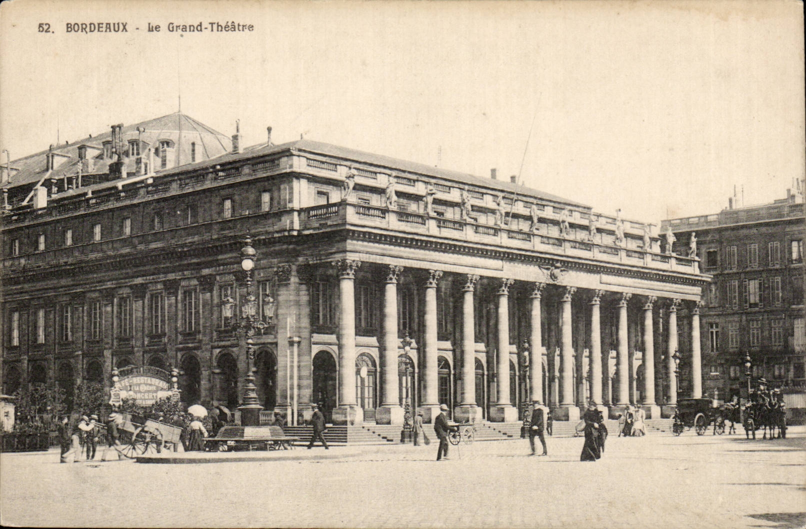CPA Bordeaux the large theater